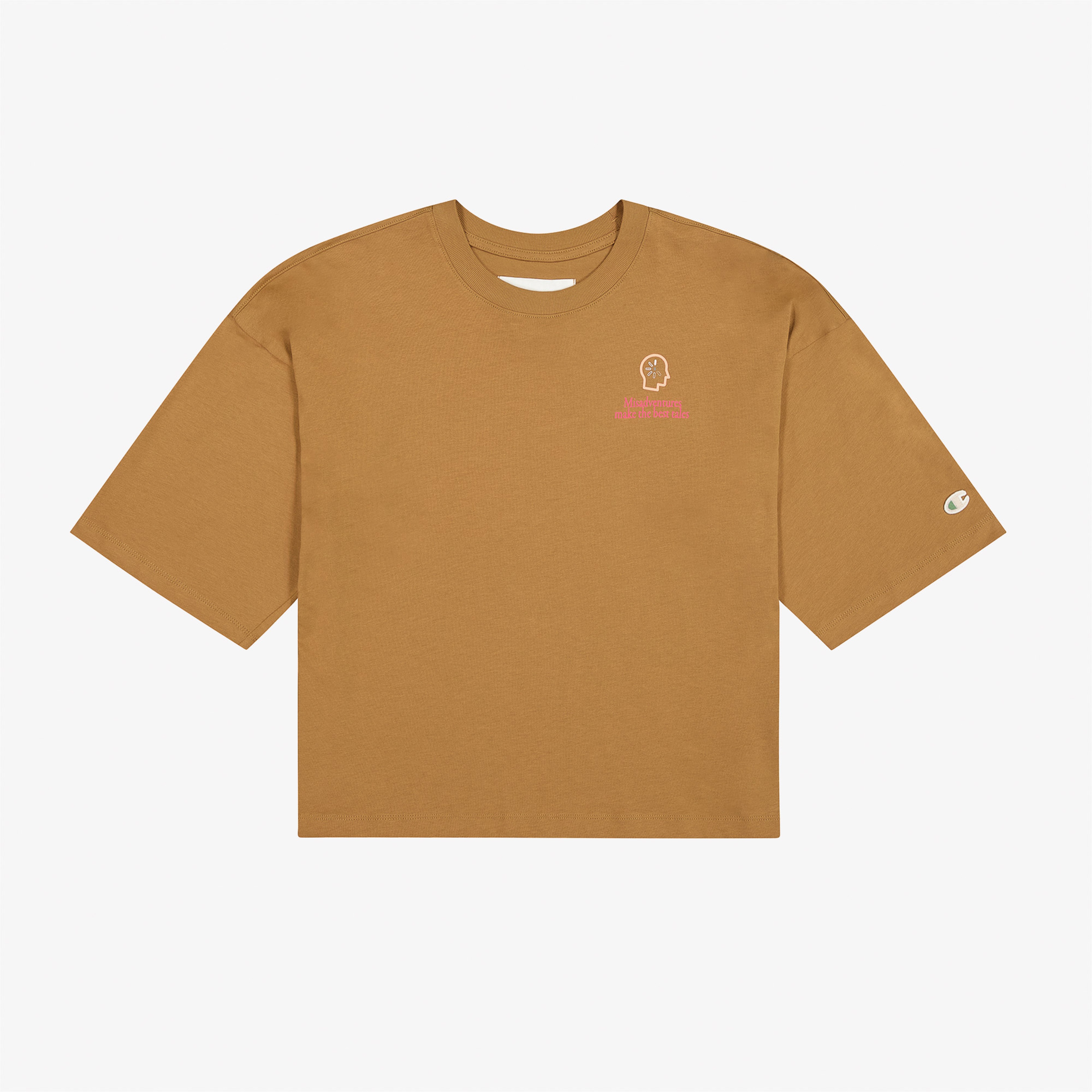 Champion Eco Future Cuffed Kadın Kahverengi T-Shirt