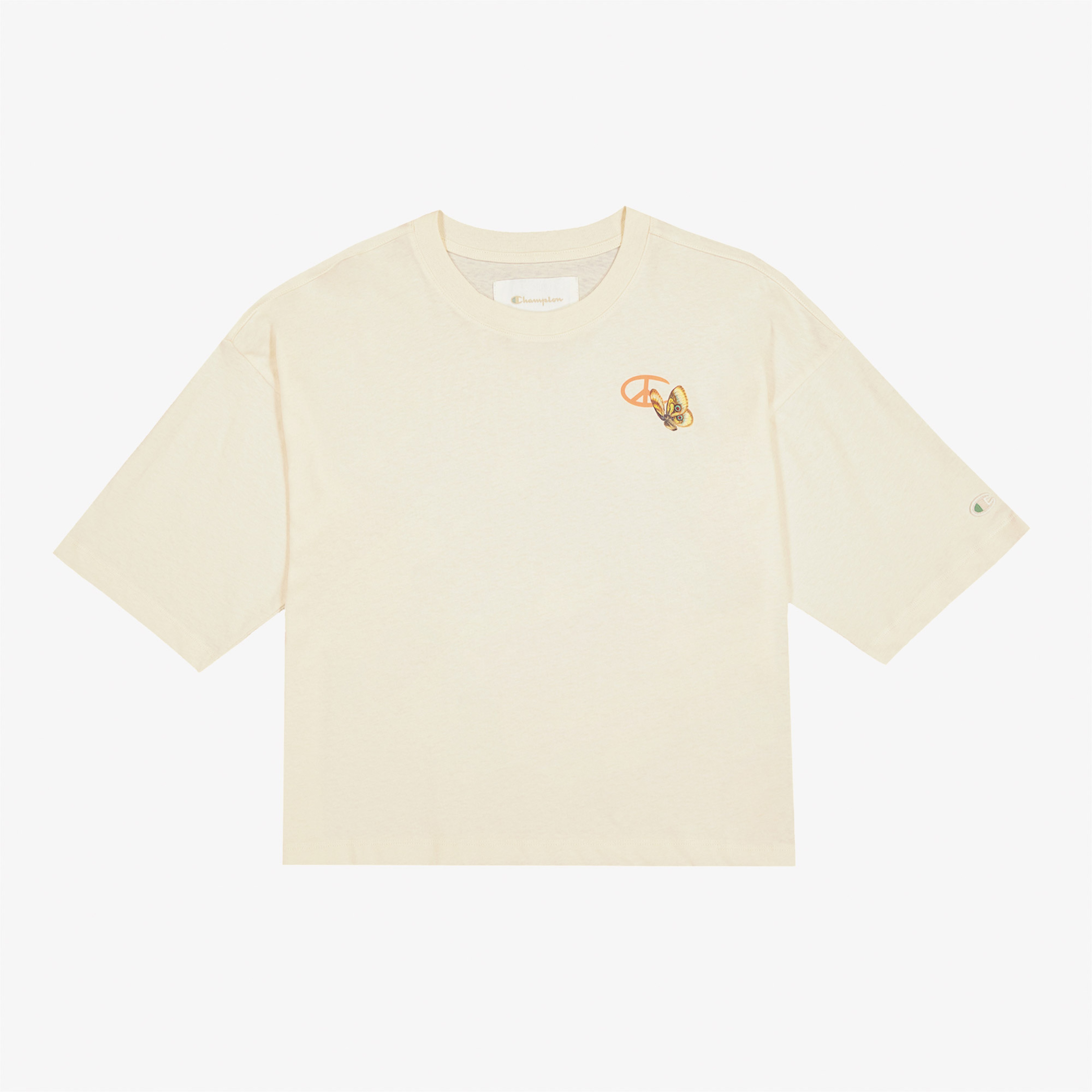 Champion Eco Future Cuffed Kadın Beyaz T-Shirt