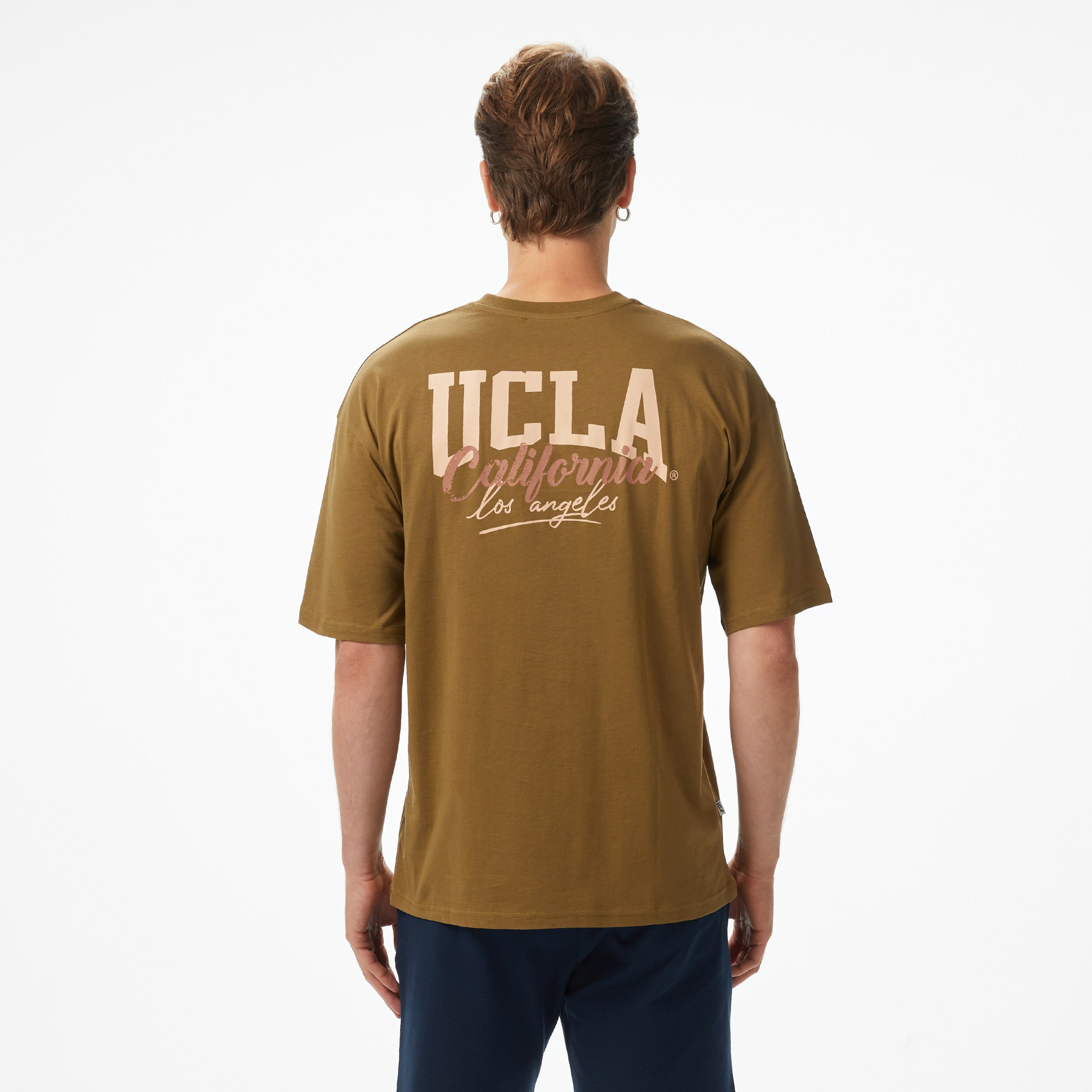 Ucla Aspen Erkek Yeşil Bisiklet Yaka T-Shirt