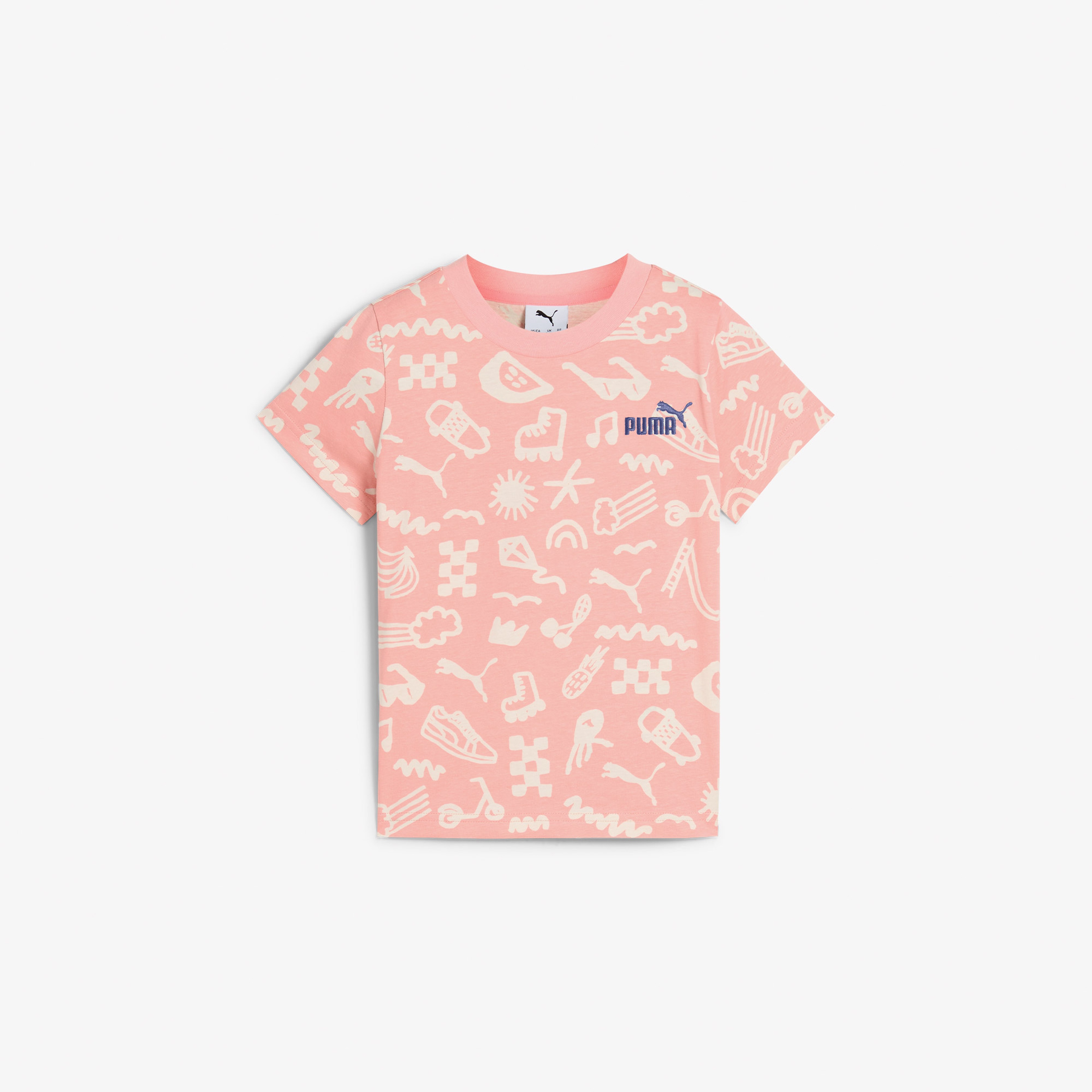 Puma Sandy Adventures Aop Çocuk Pembe T-Shirt