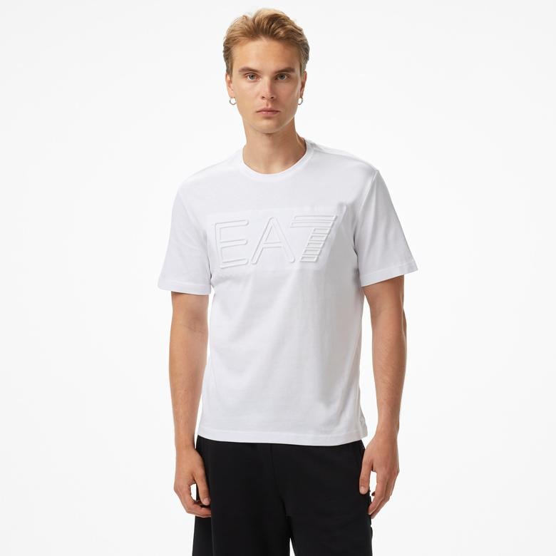Emporio Armani Big Logo Erkek Beyaz T-Shirt