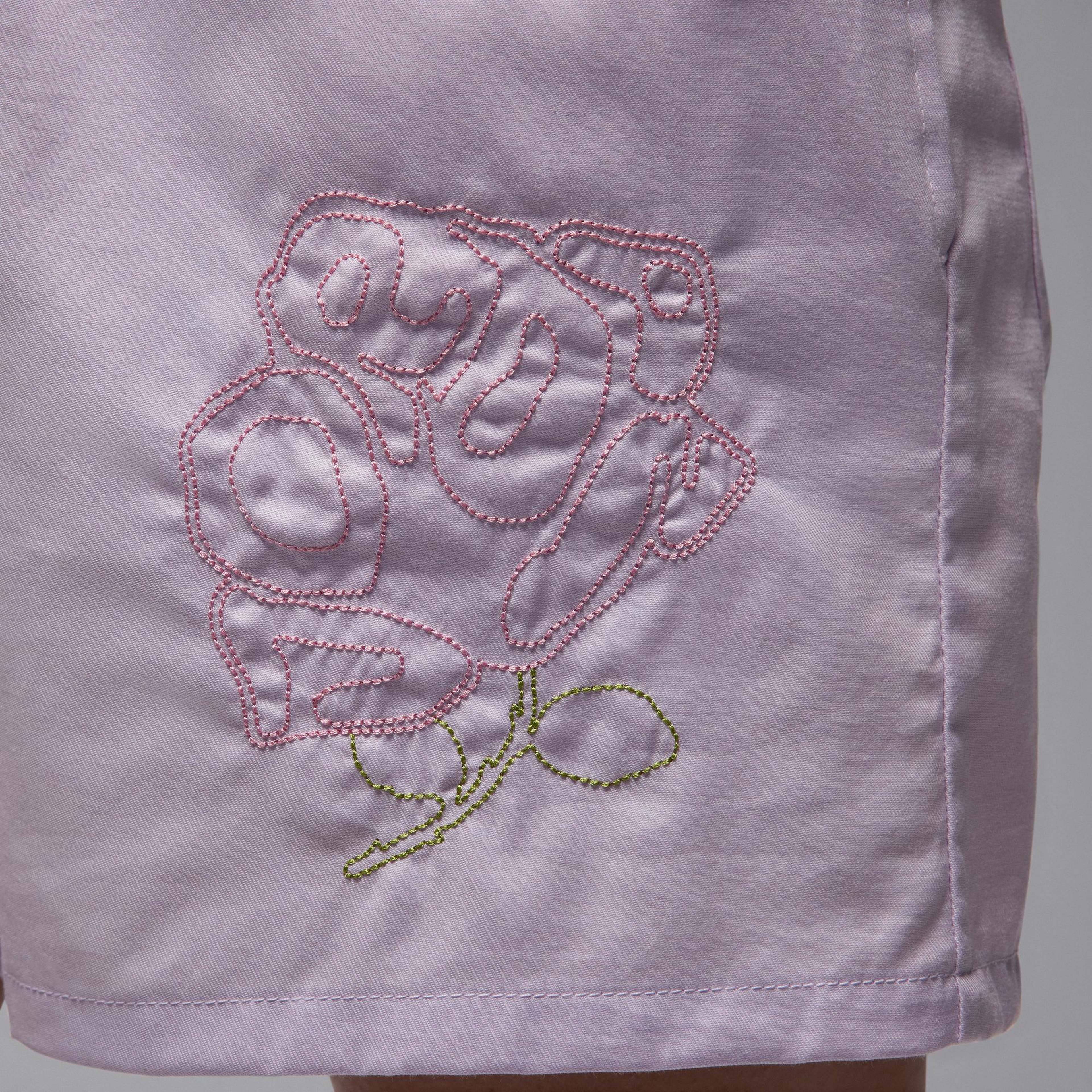 Jordan Fligth Fleece Ft Crew Kadın Mor Şort