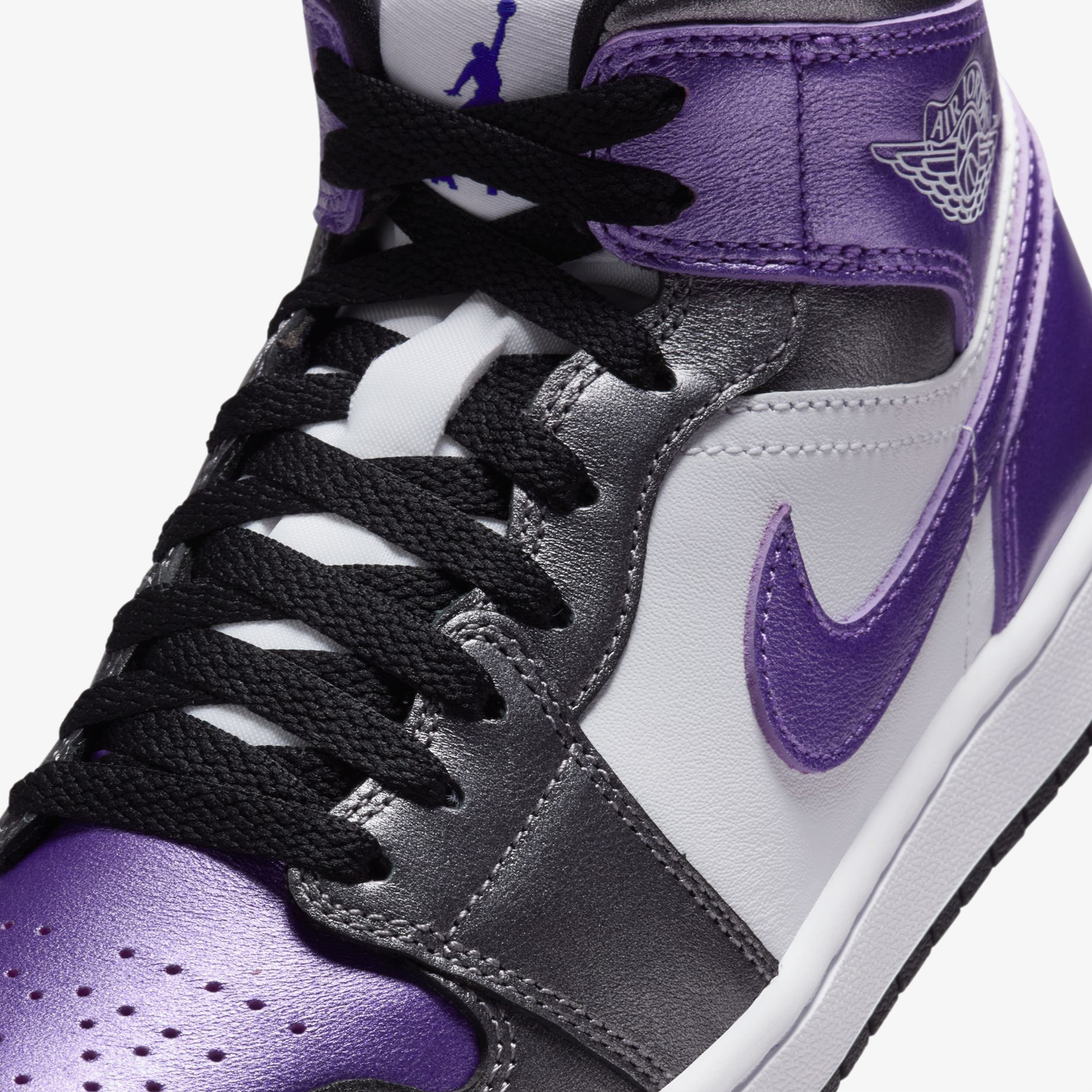 Nike Air Jordan 1 Mid SE Kadın Mor Sneaker