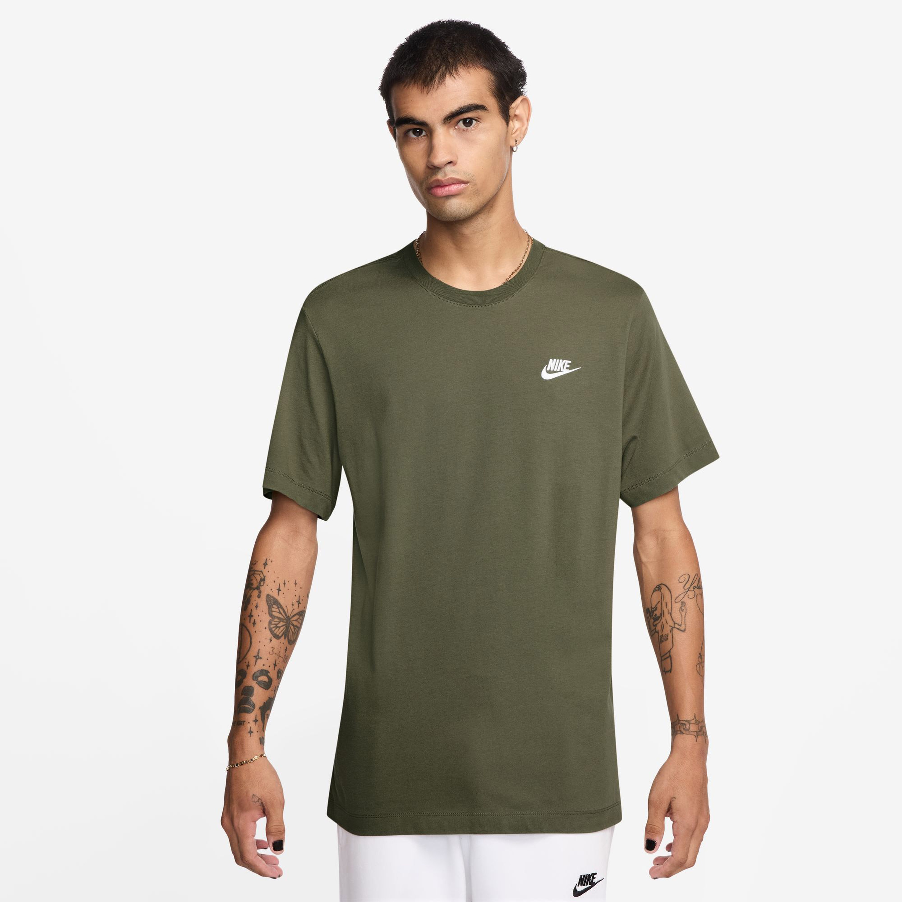 Nike Sportswear Club Erkek Yeşil T-Shirt