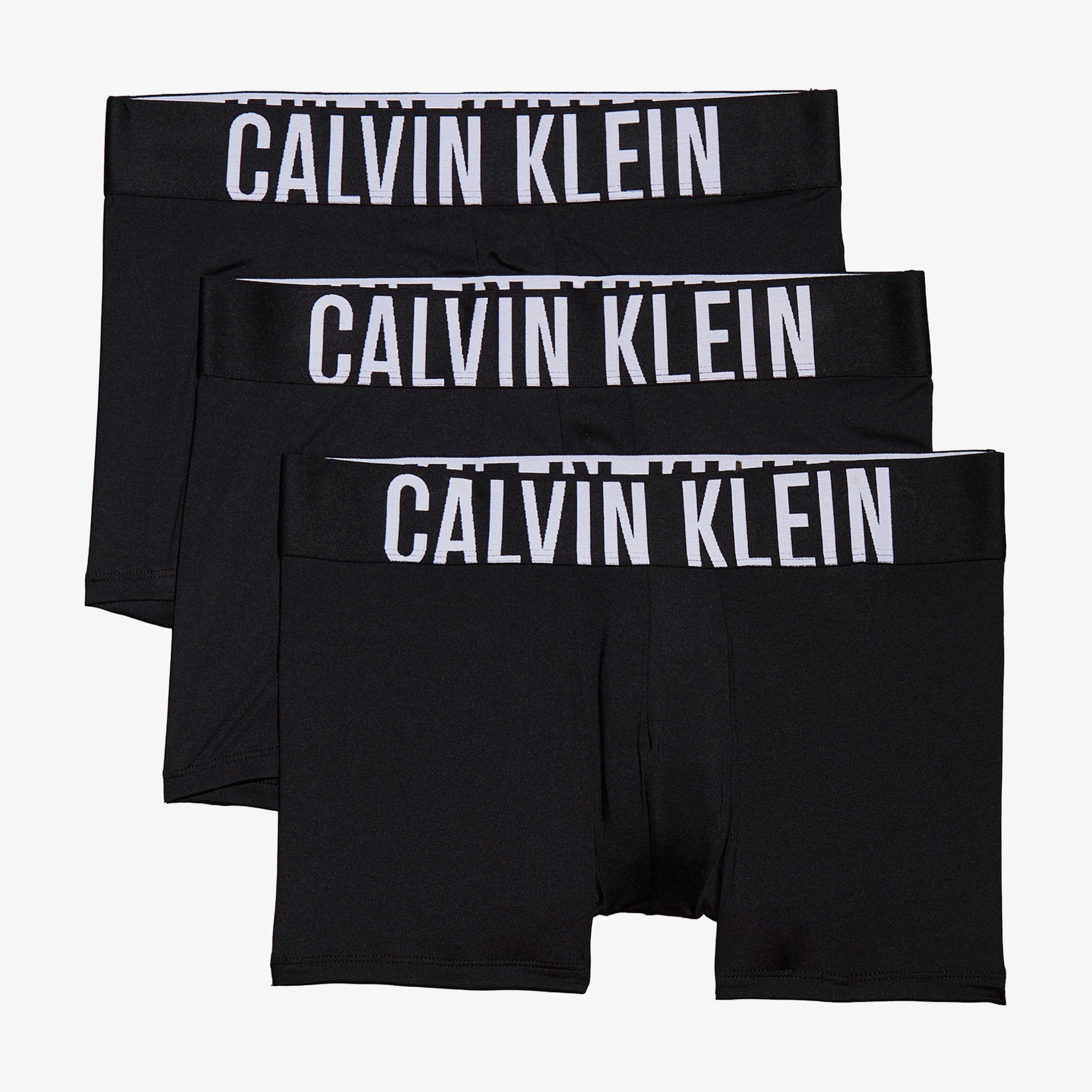 Calvin Klein Logolu Bel Lastikli Erkek Yeşil Gri Siyah 3'lü Boxer