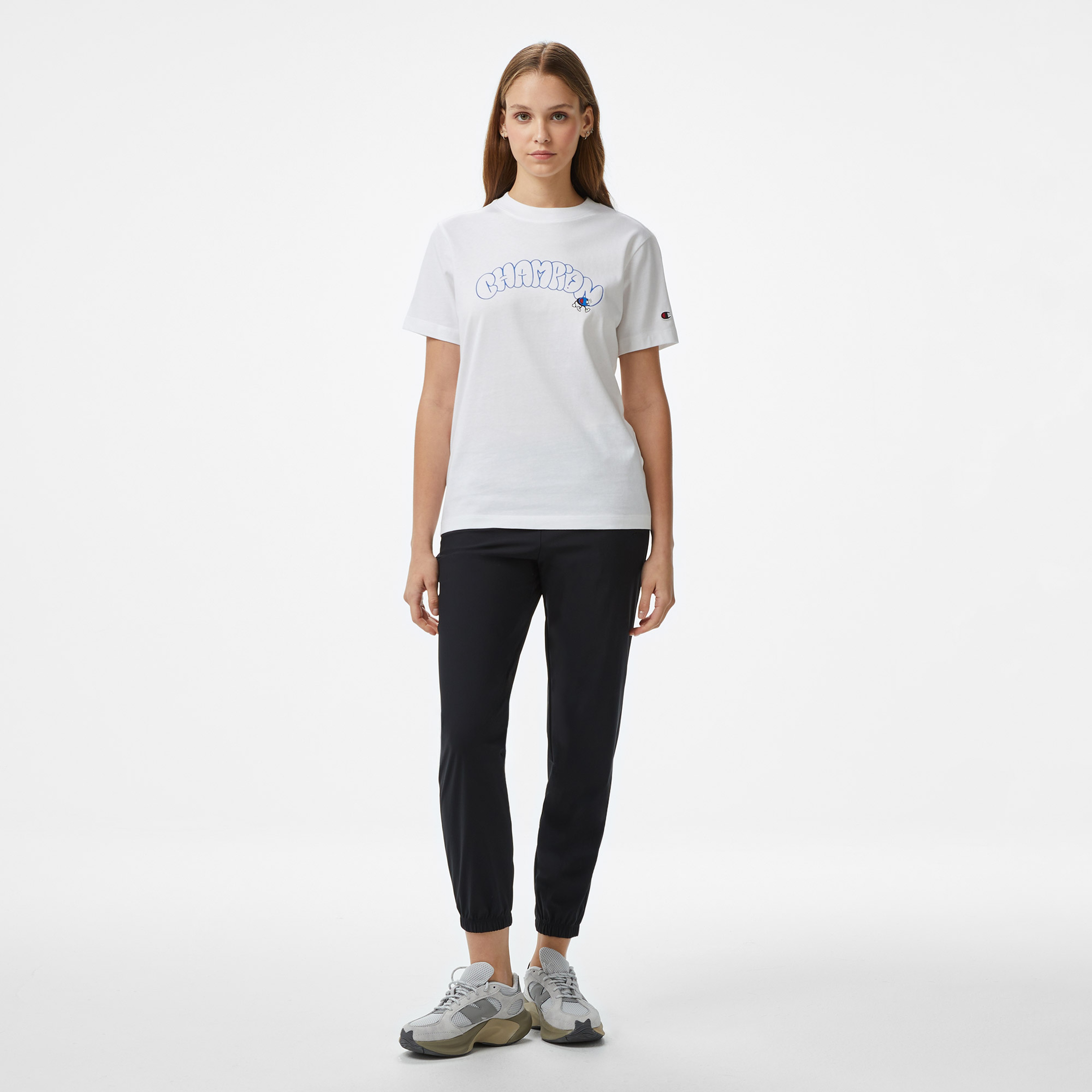 Champion C Table Kadın Beyaz T-Shirt