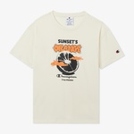 Champion Crewneck Çocuk Beyaz T-Shirt