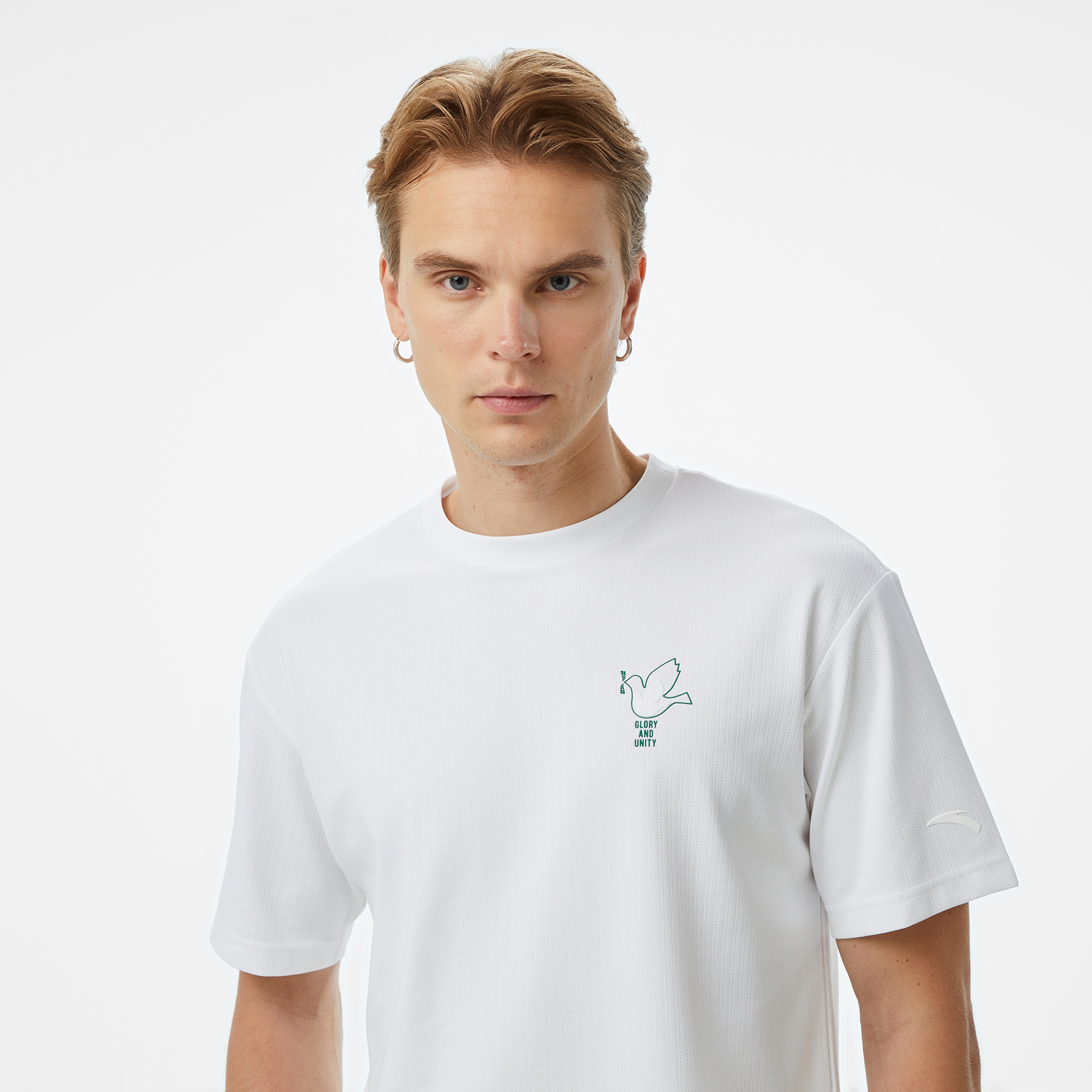 Anta Sports Erkek Beyaz T-Shirt
