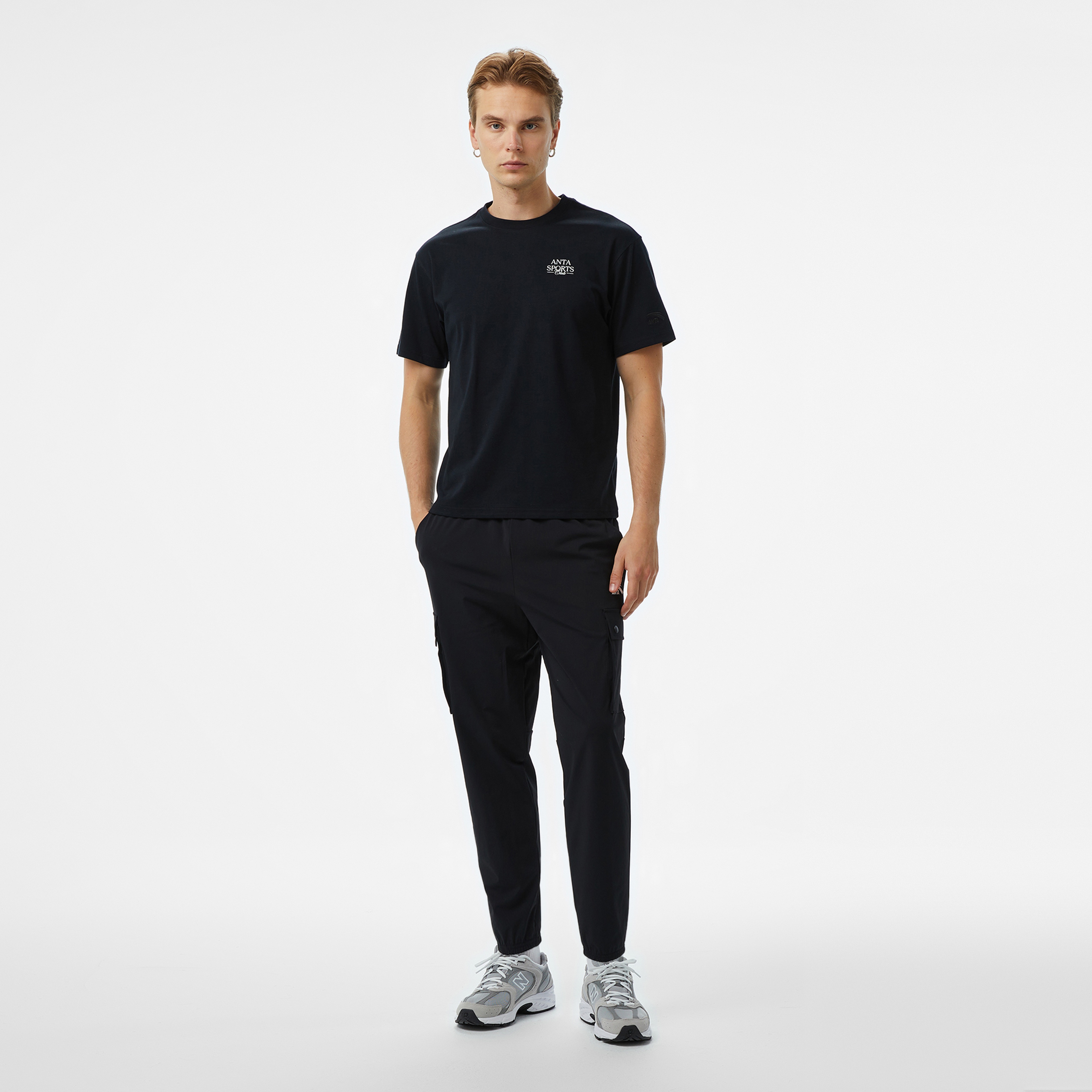 Anta Sports Erkek Siyah Eşofman Altı