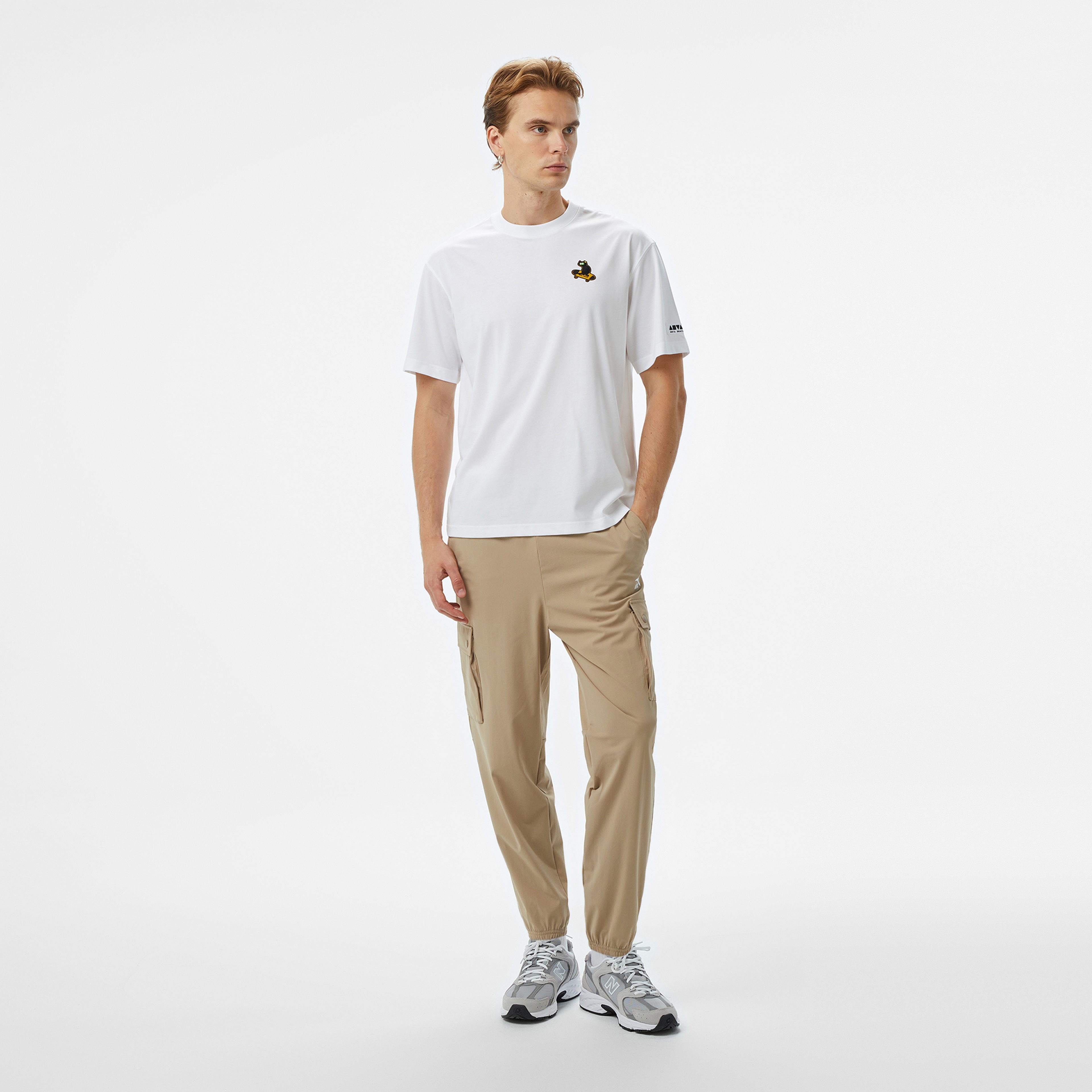 Anta Sports Erkek Beyaz T-Shirt