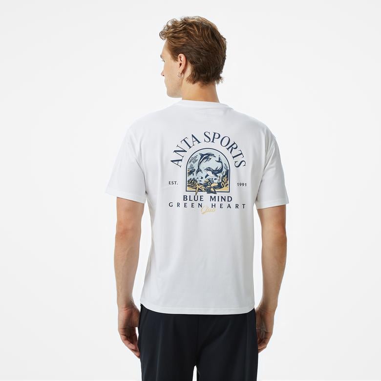 Anta Sports Erkek Beyaz T-Shirt