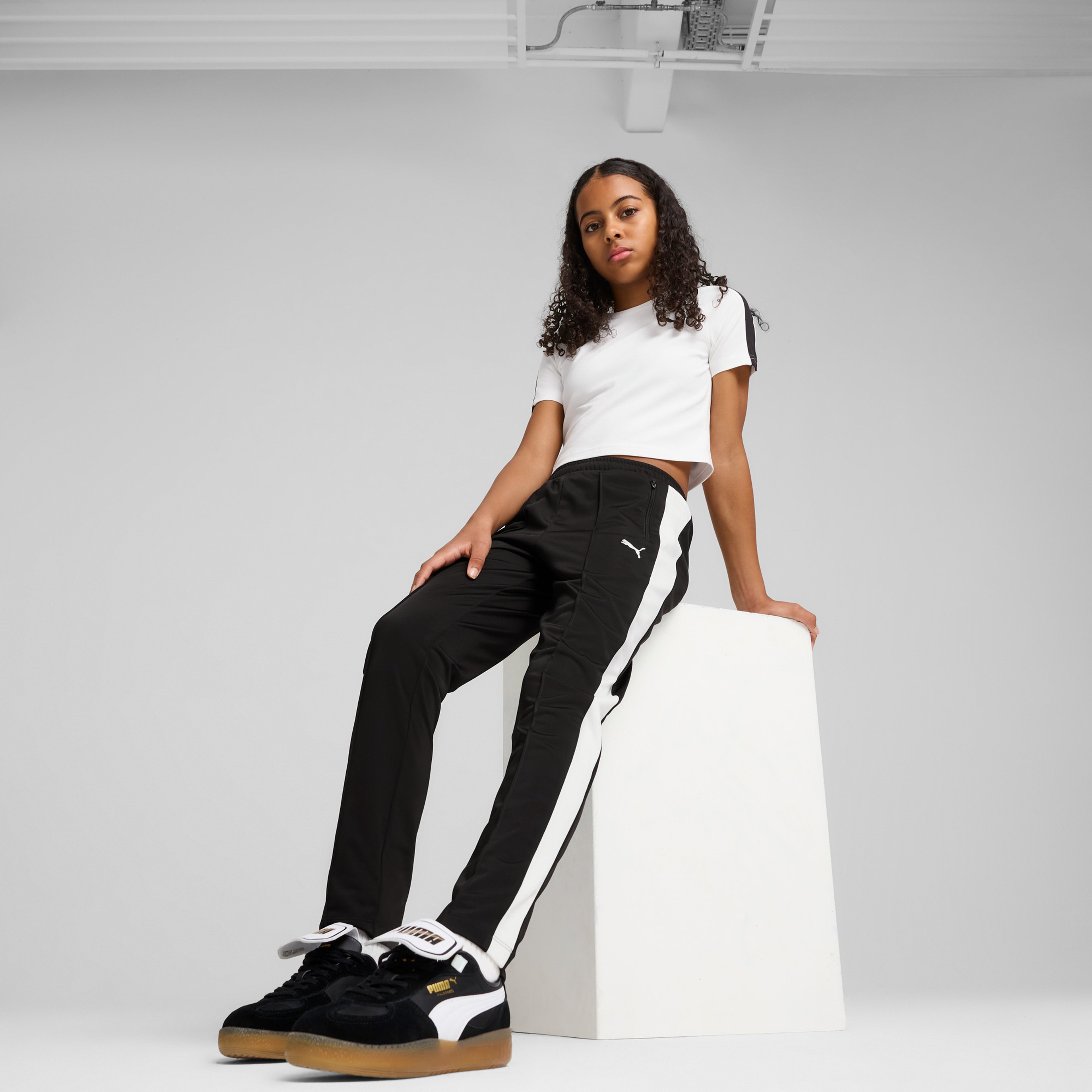 Puma T7 Always On Slim Çocuk Siyah Eşofman Altı