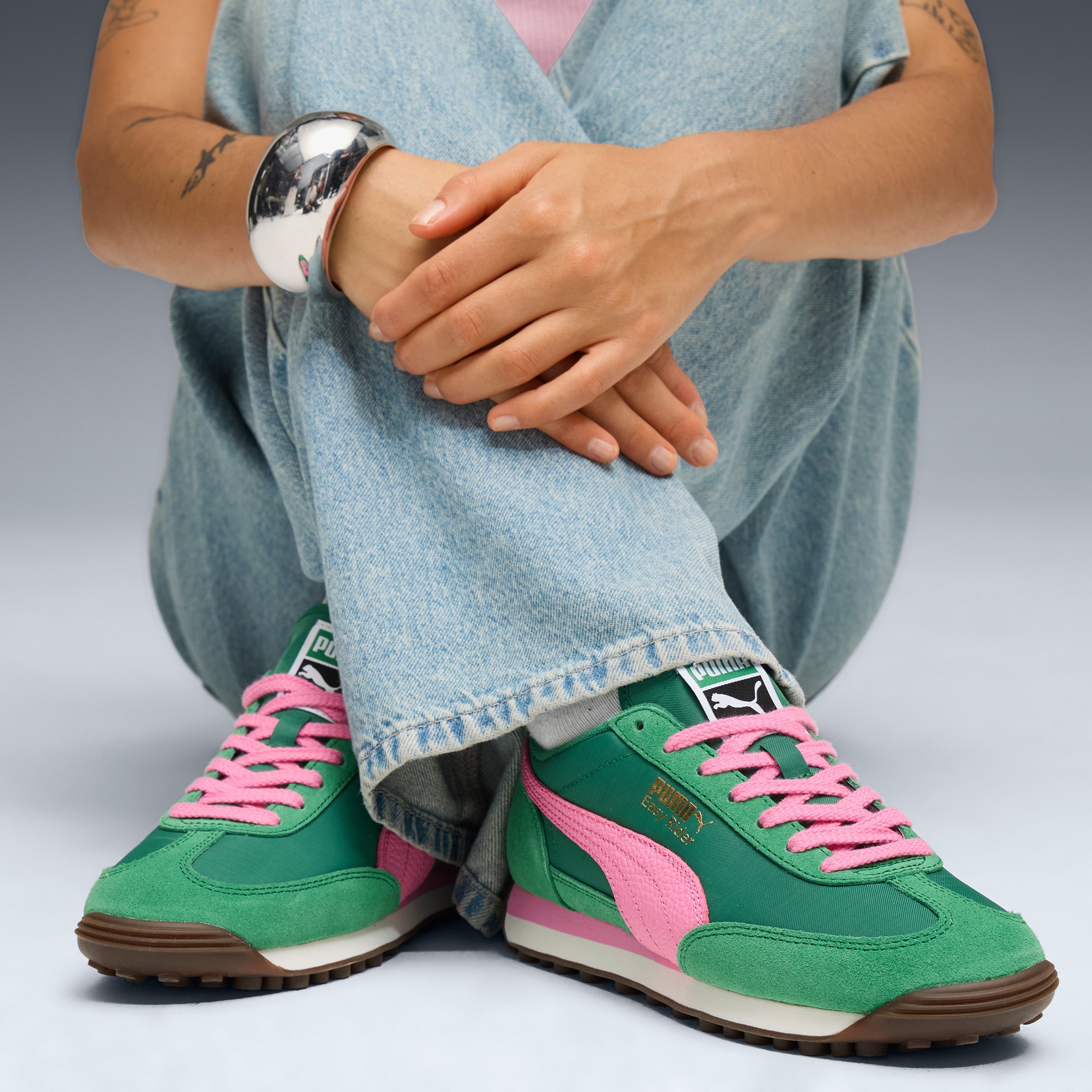 Puma Easy Rider Vintage Kadın Yeşil Spor Ayakkabı