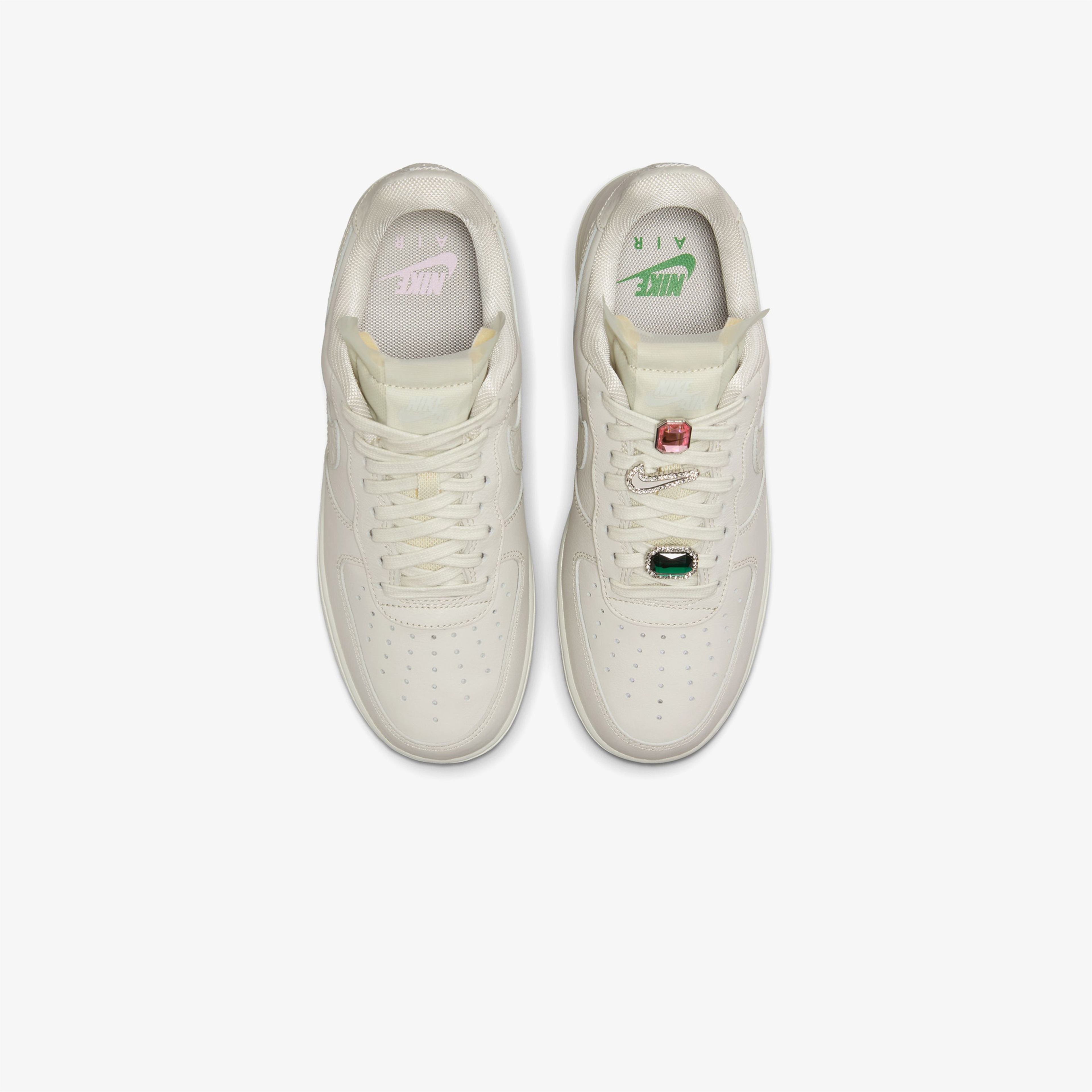 Nike Air Force 1 Low Premium "Bling Jewels" Kadın Krem Sneaker