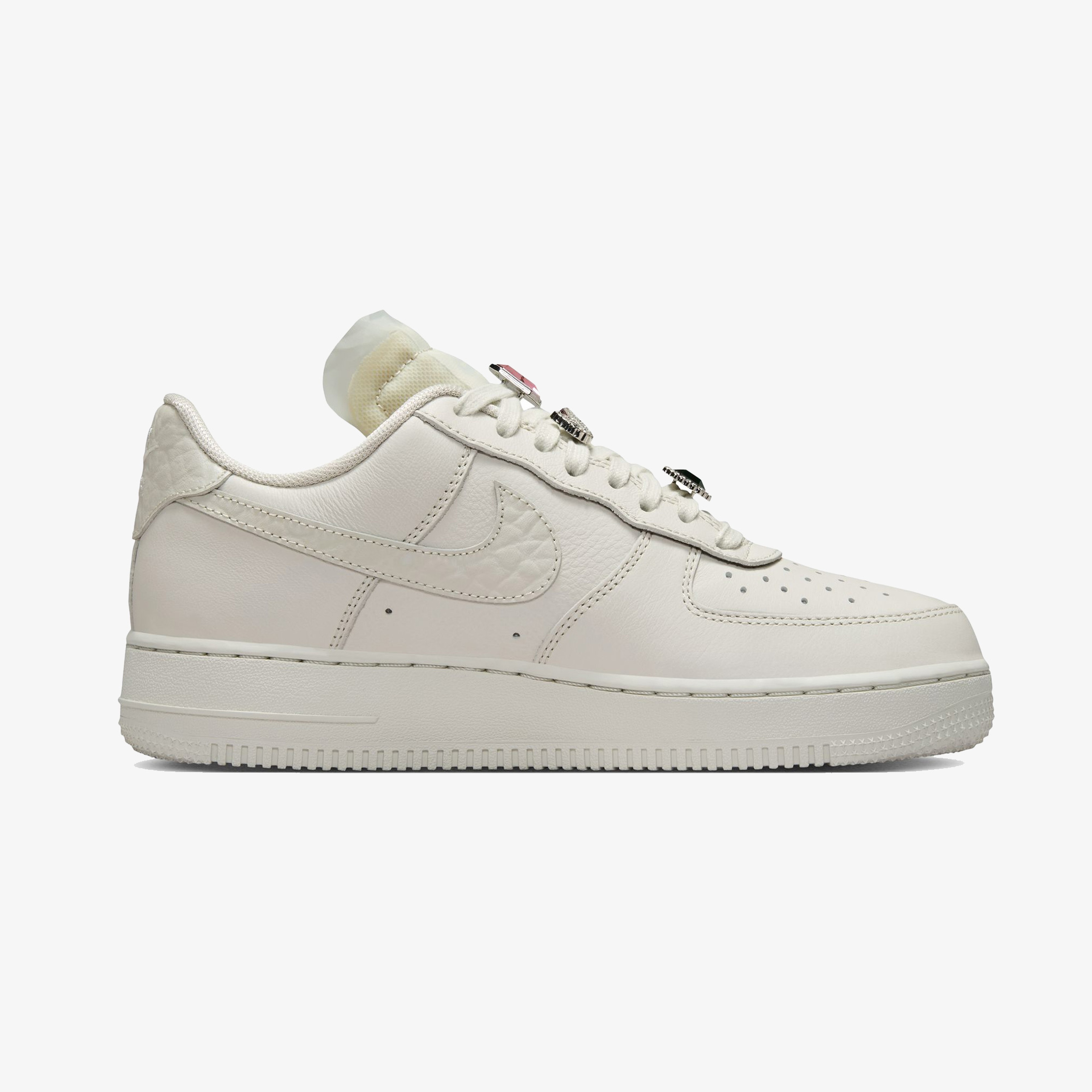 Nike Air Force 1 Low Premium "Bling Jewels" Kadın Krem Sneaker