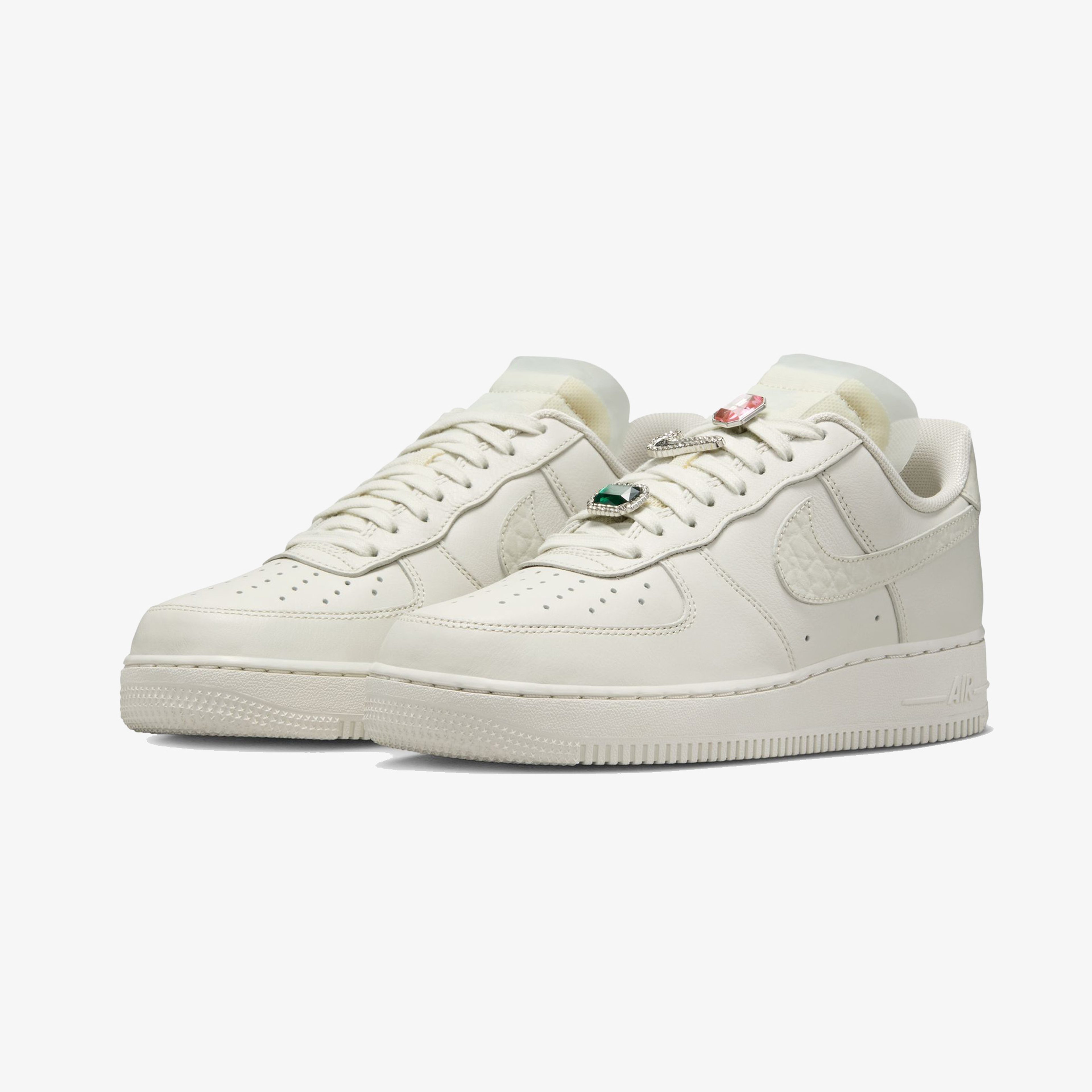 Nike Air Force 1 Low Premium "Bling Jewels" Kadın Krem Sneaker