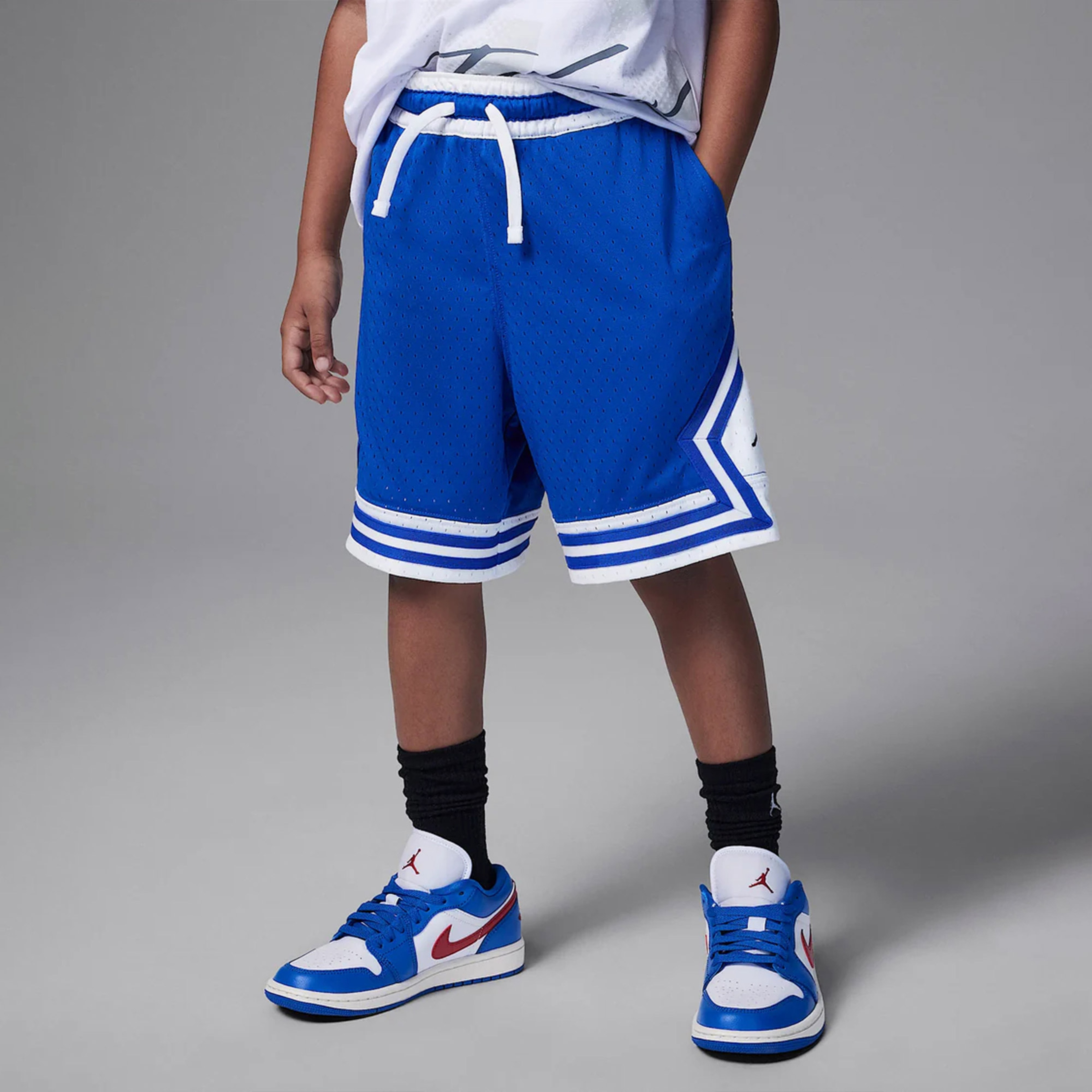 Jordan Dri-Fit Diamond Çocuk Mavi Basketbol Şortu