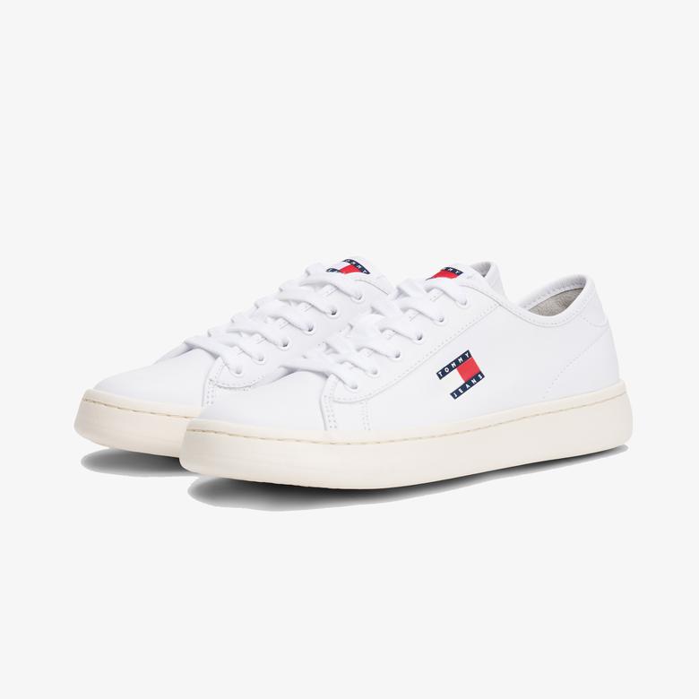 Tommy Jeans Court Low Kadın Beyaz Spor Ayakkabı