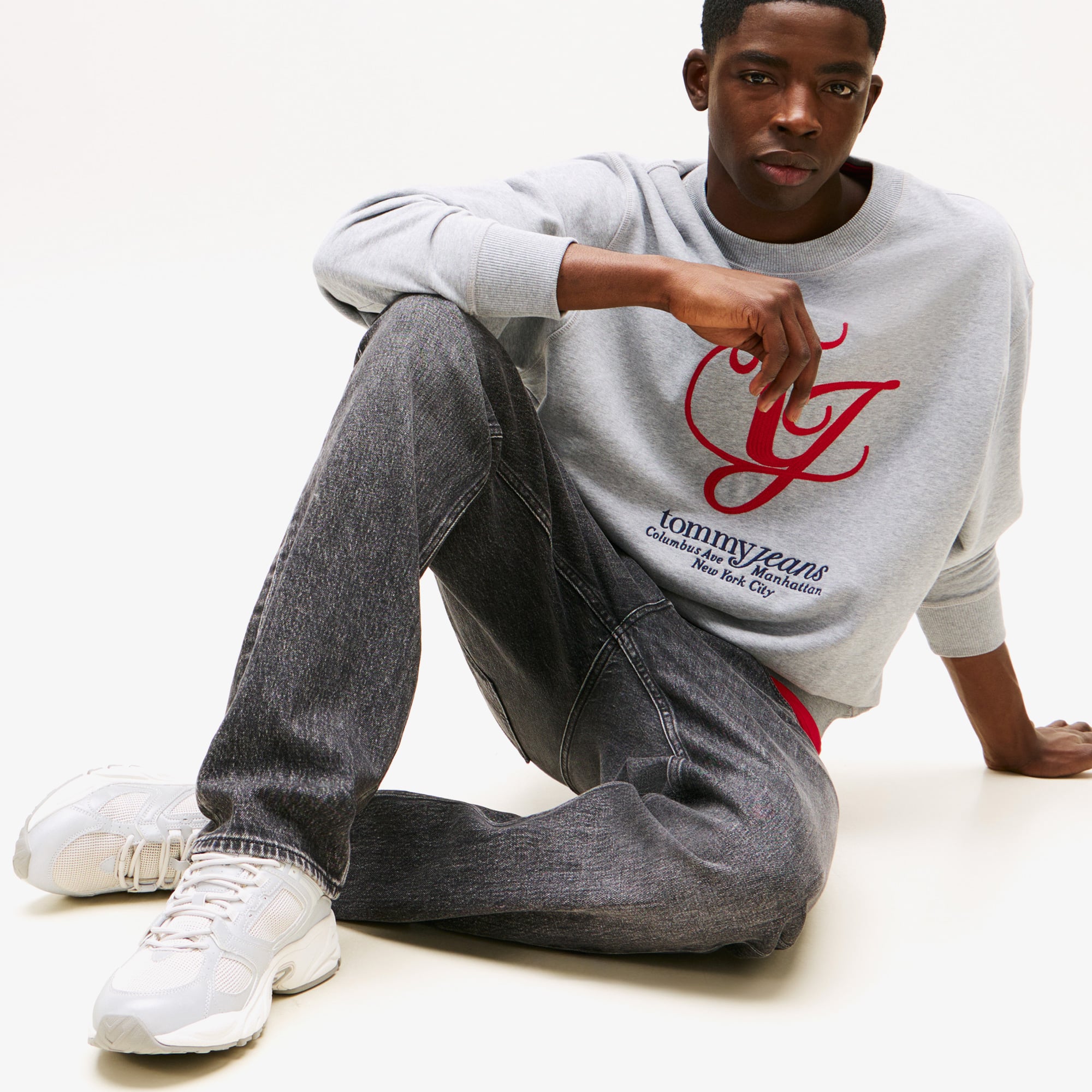 Tommy Jeans Suede Mix Archive Runners Erkek Gri Spor Ayakkabı