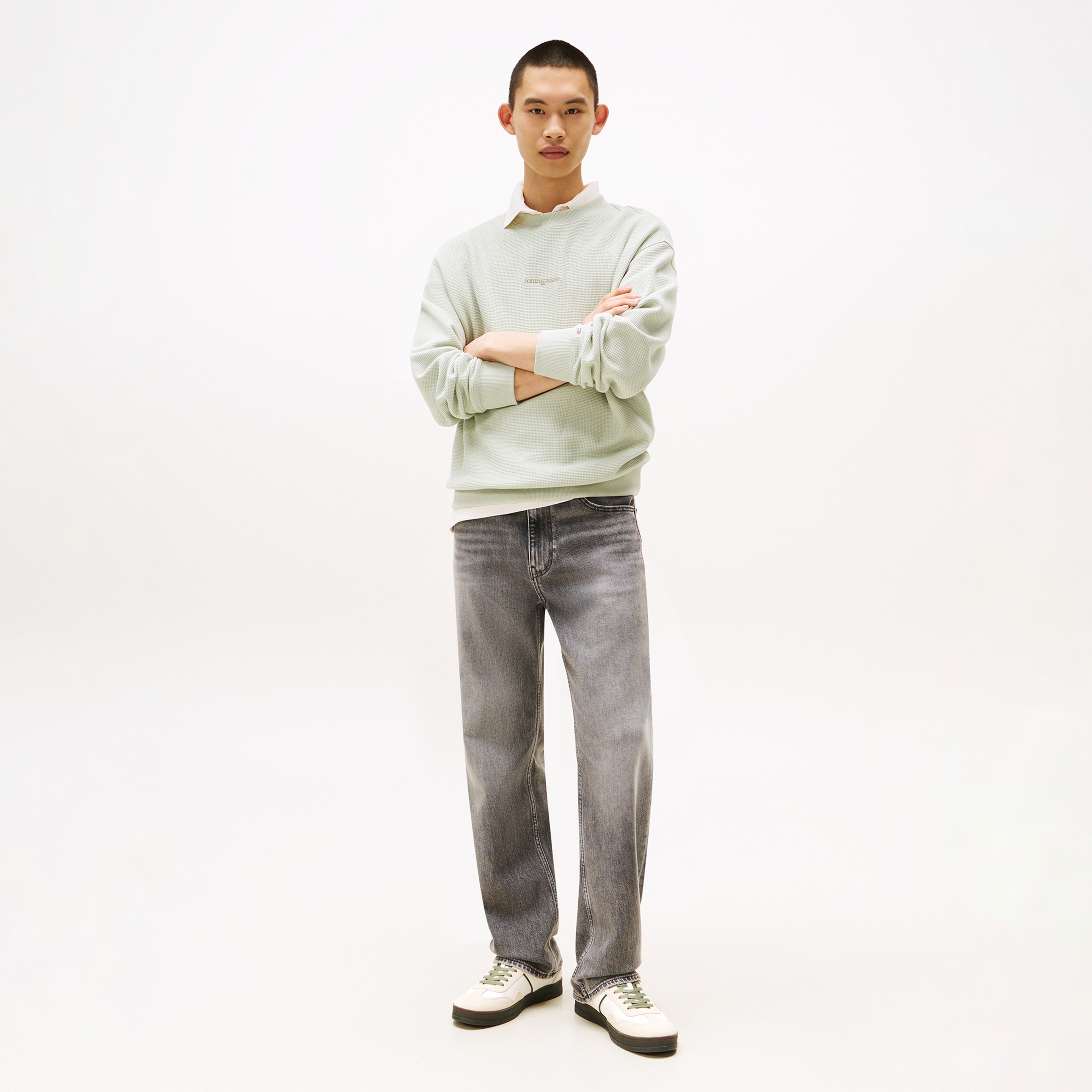 Tommy Jeans Süet Karışımlı Erkek Yeşil Spor Ayakkabı