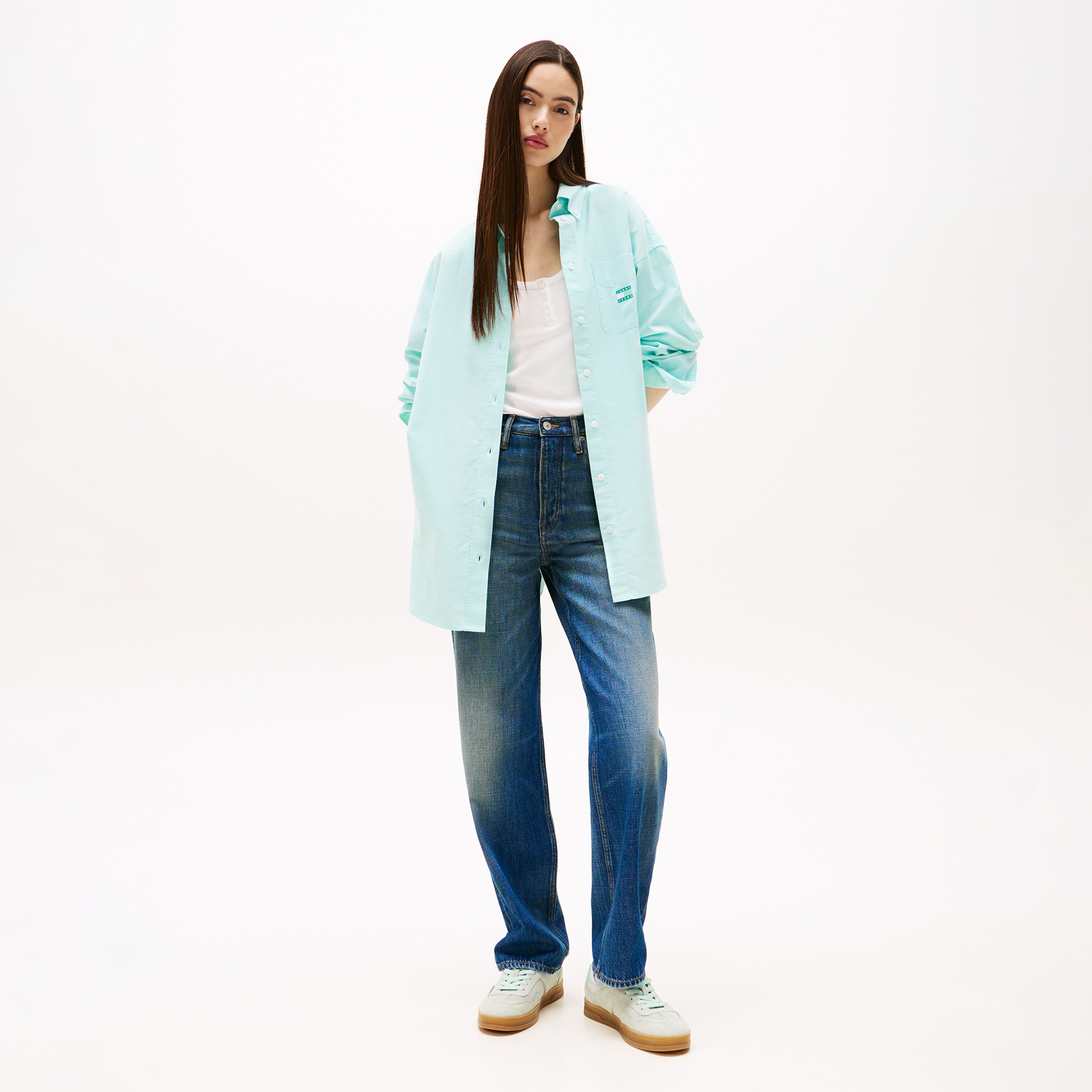 Tommy Hilfiger Greenwich Kadın Yeşil Spor Ayakkabı