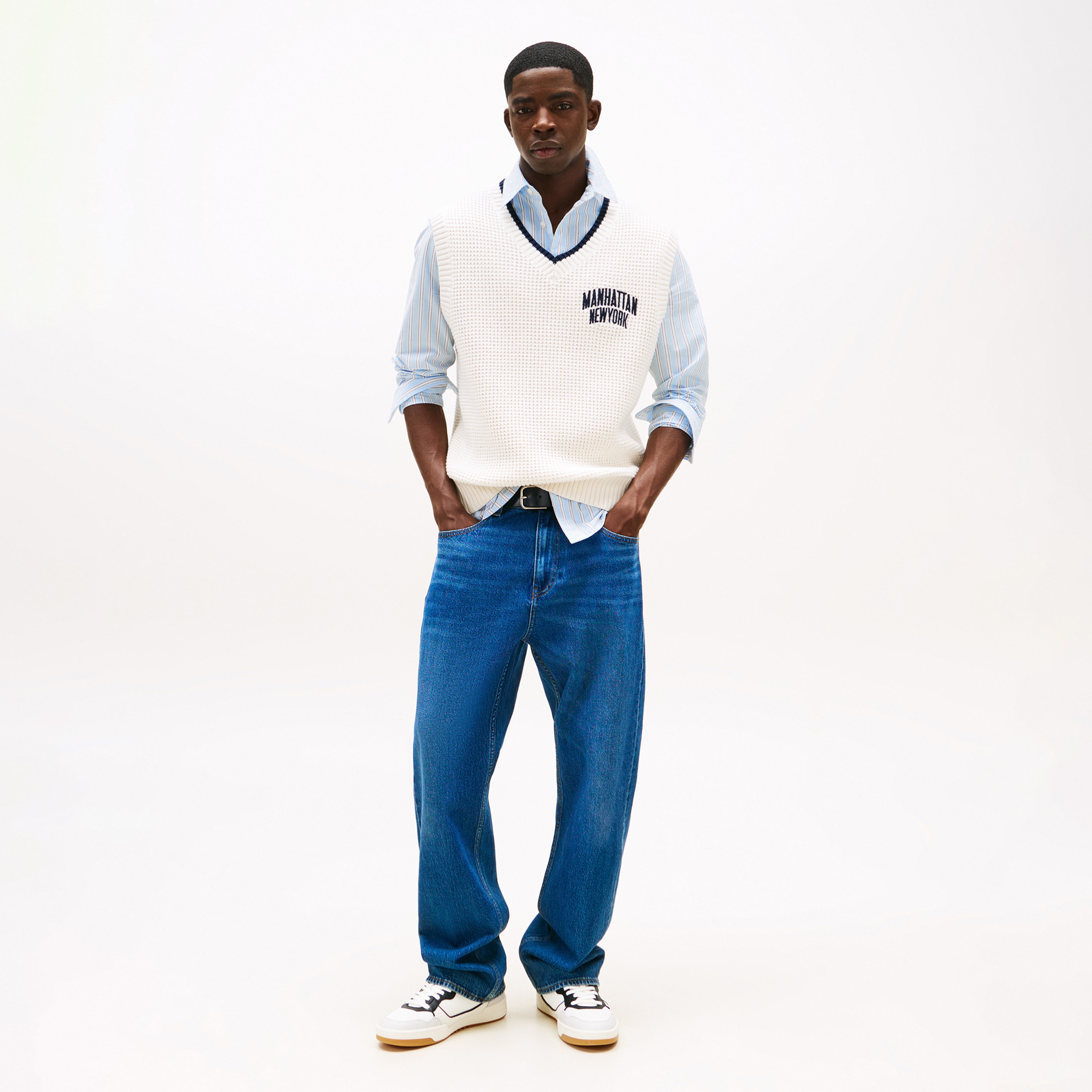 Tommy Hilfiger Cupsole Leather Erkek Bej Spor Ayakkabı