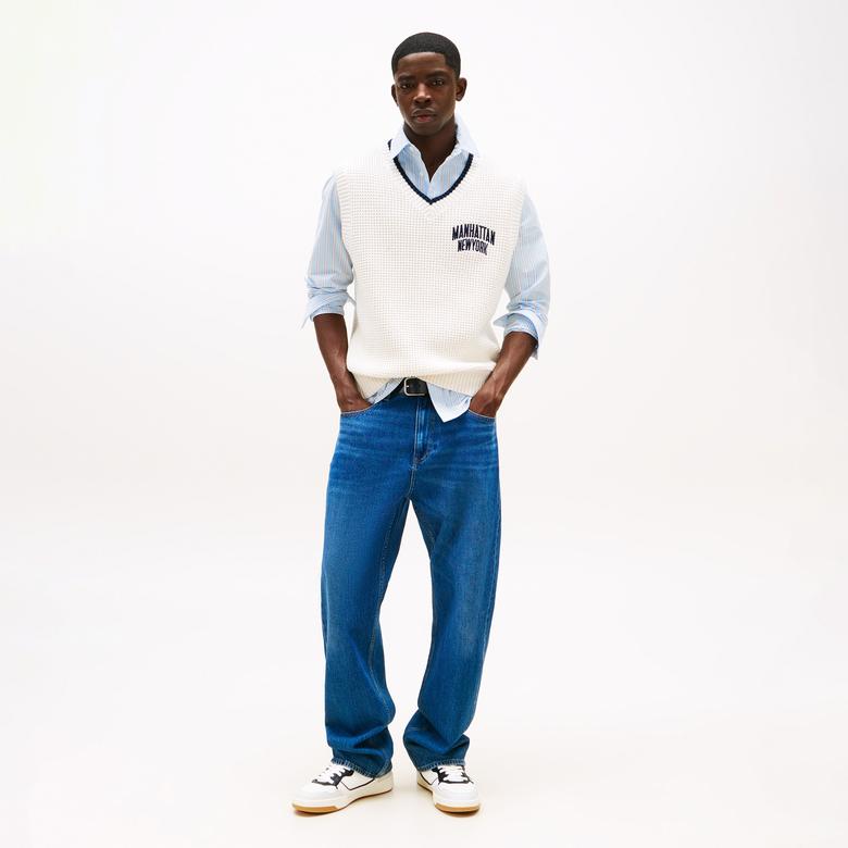 Tommy Hilfiger Cupsole Leather Erkek Bej Spor Ayakkabı