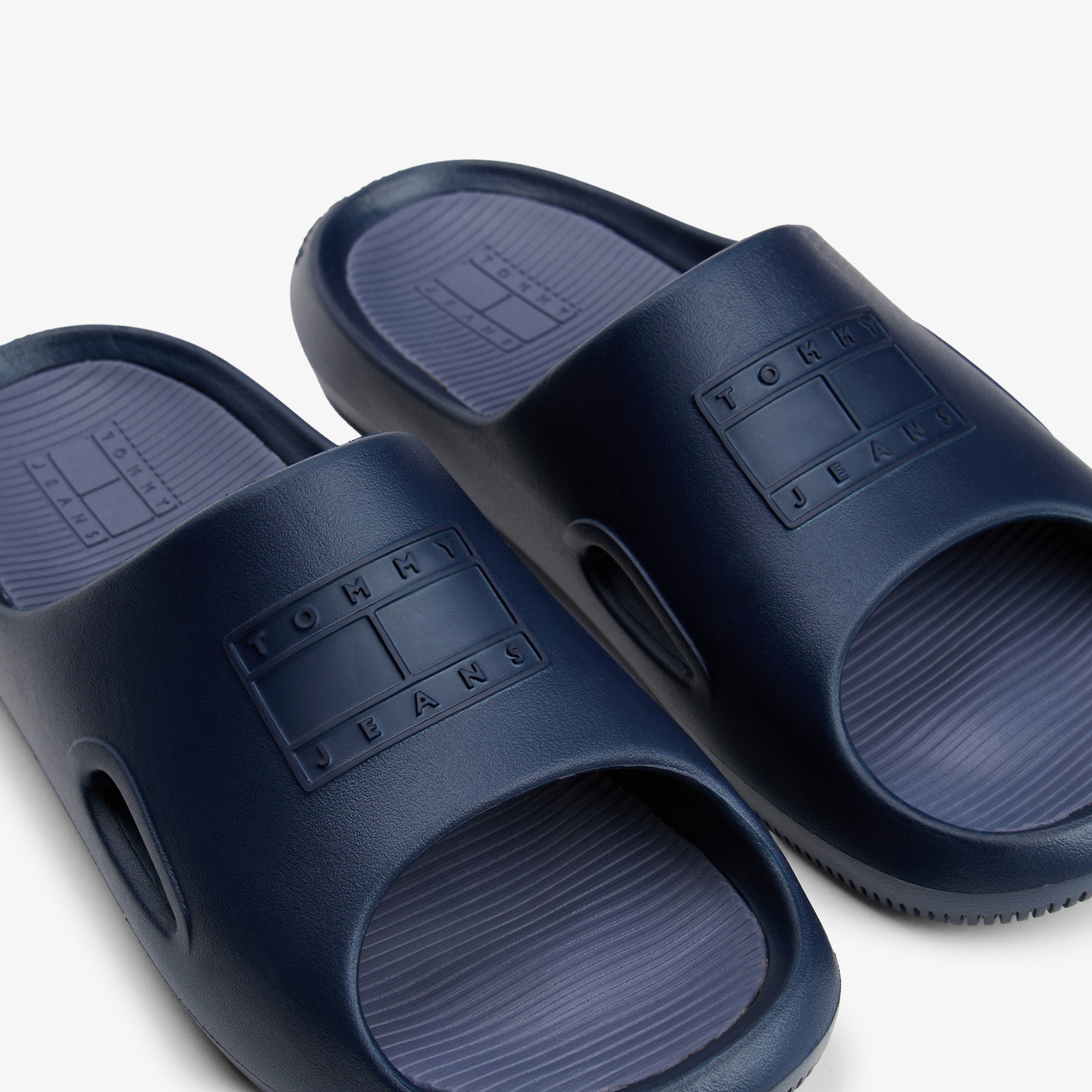 Tommy Hilfiger Logolu Erkek Lacivert Terlik