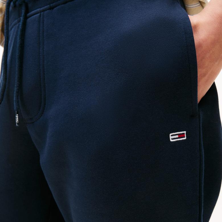 Tommy Hilfiger Jeans Slim Flag Erkek Lacivert Eşofman Altı