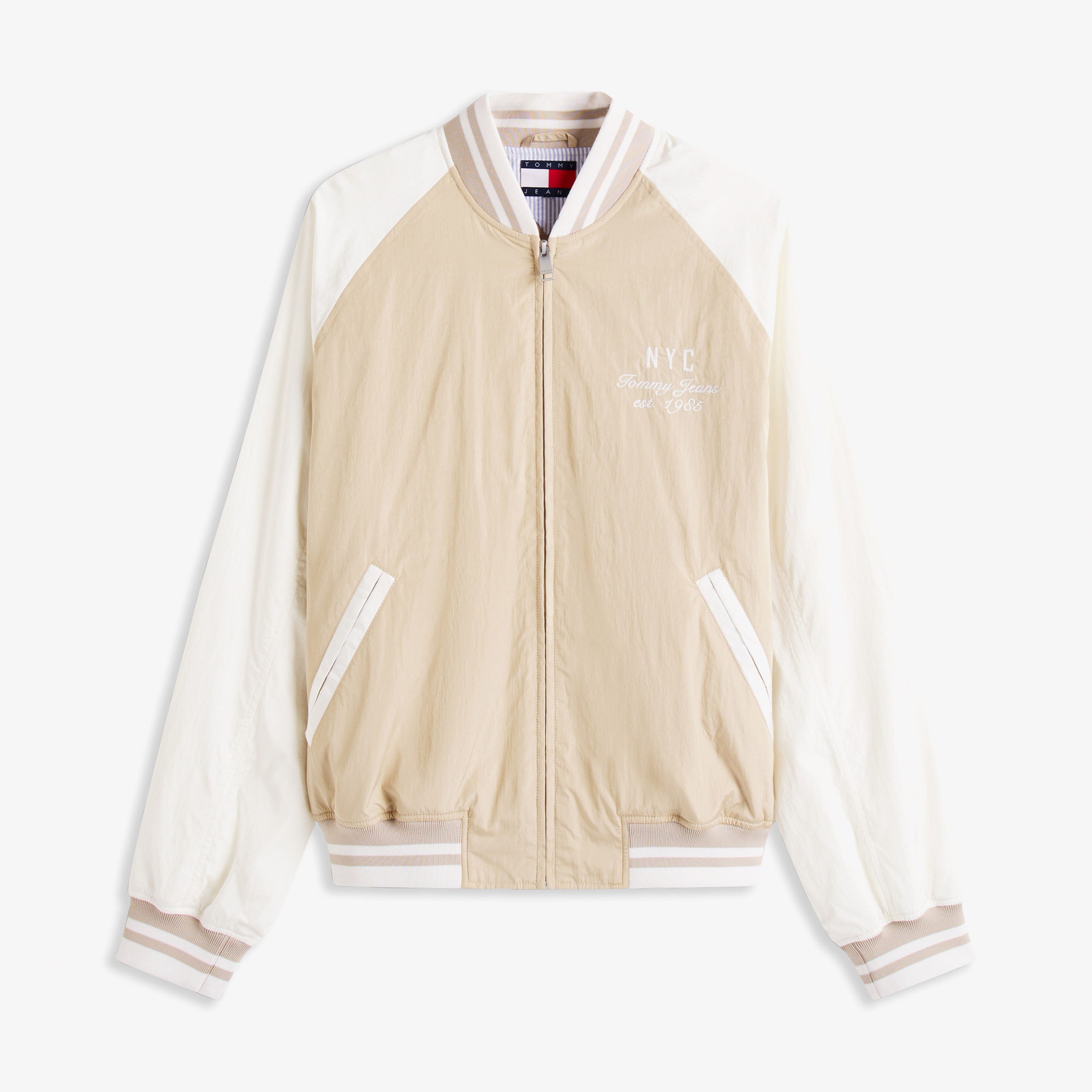 Tommy Hilfiger Jeans Graphic Su İtici Erkek Bej Ceket