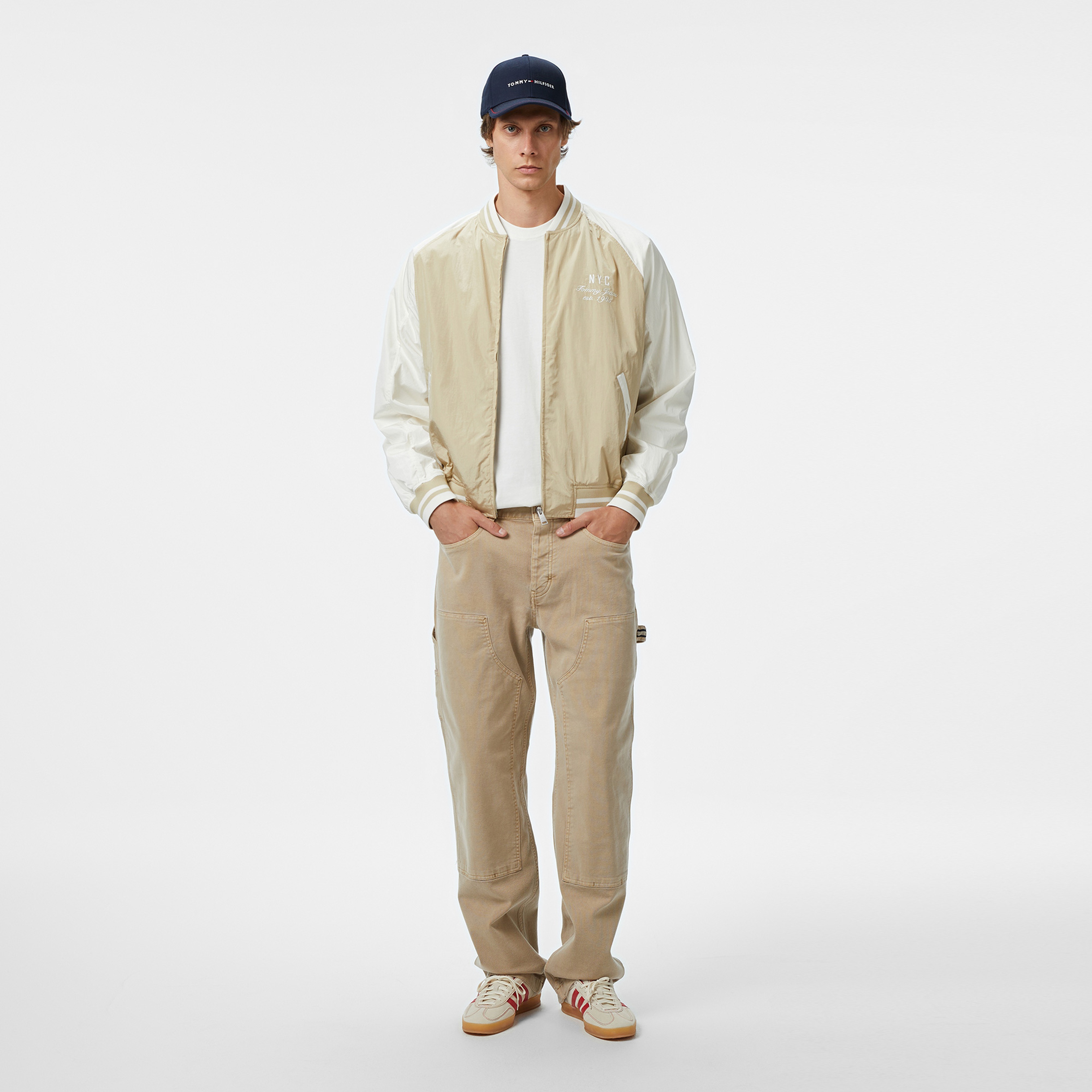 Tommy Hilfiger Jeans Graphic Su İtici Erkek Bej Ceket