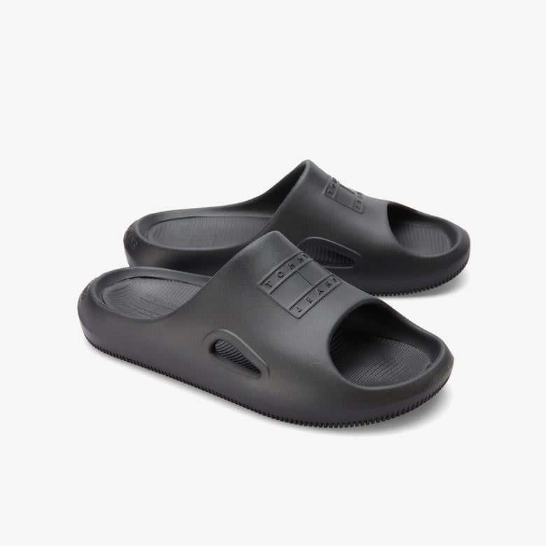 Tommy Jeans Sporty Play Erkek Siyah Terlik