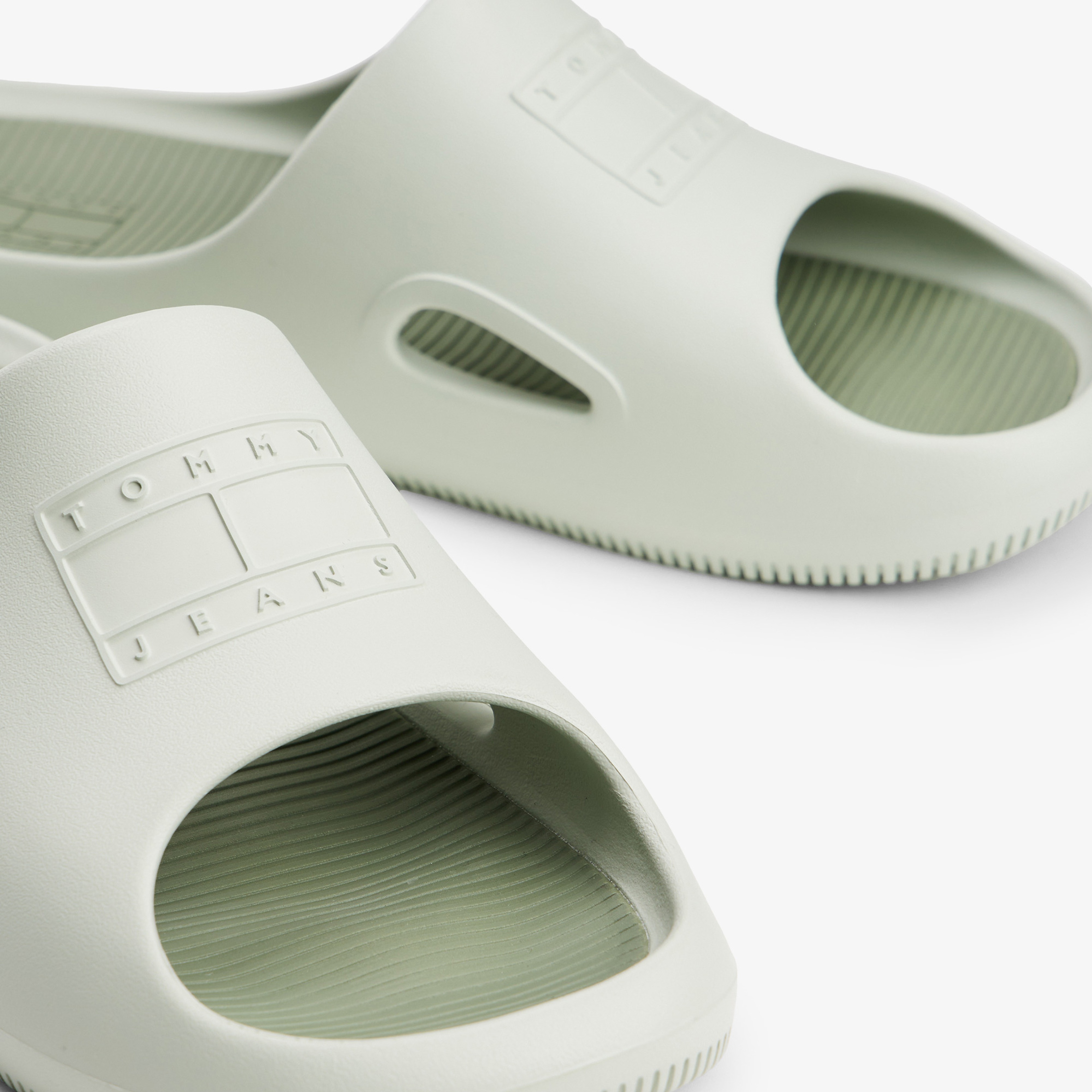 Tommy Jeans Sporty Play Erkek Yeşil Terlik