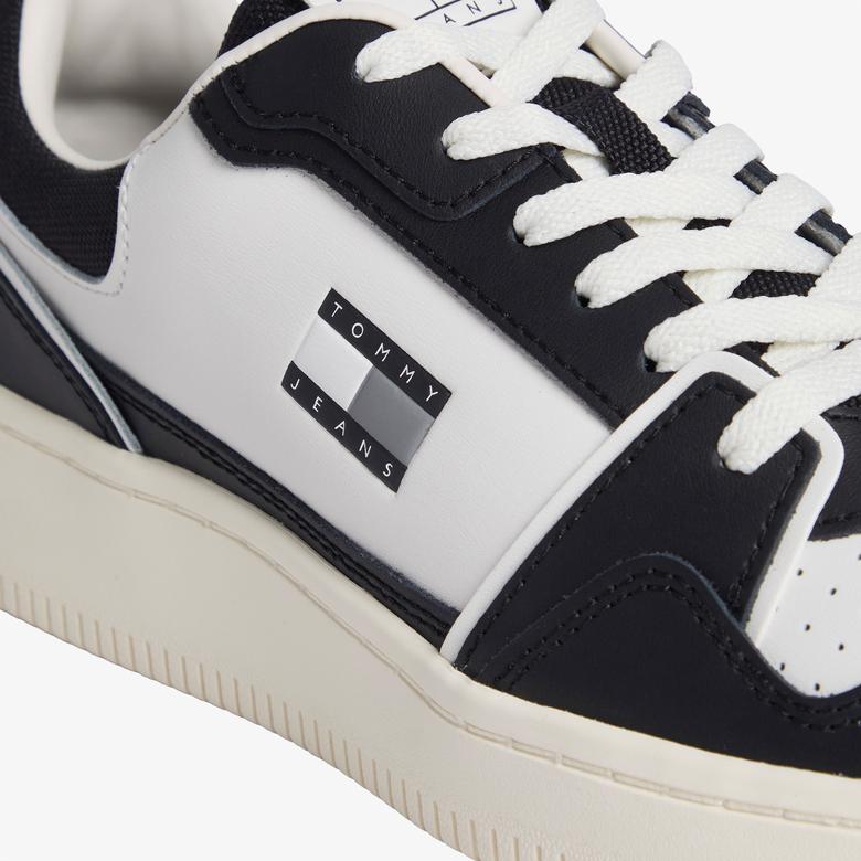 Tommy Hilfiger Retro Basket Erkek Siyah Spor Ayakkabı