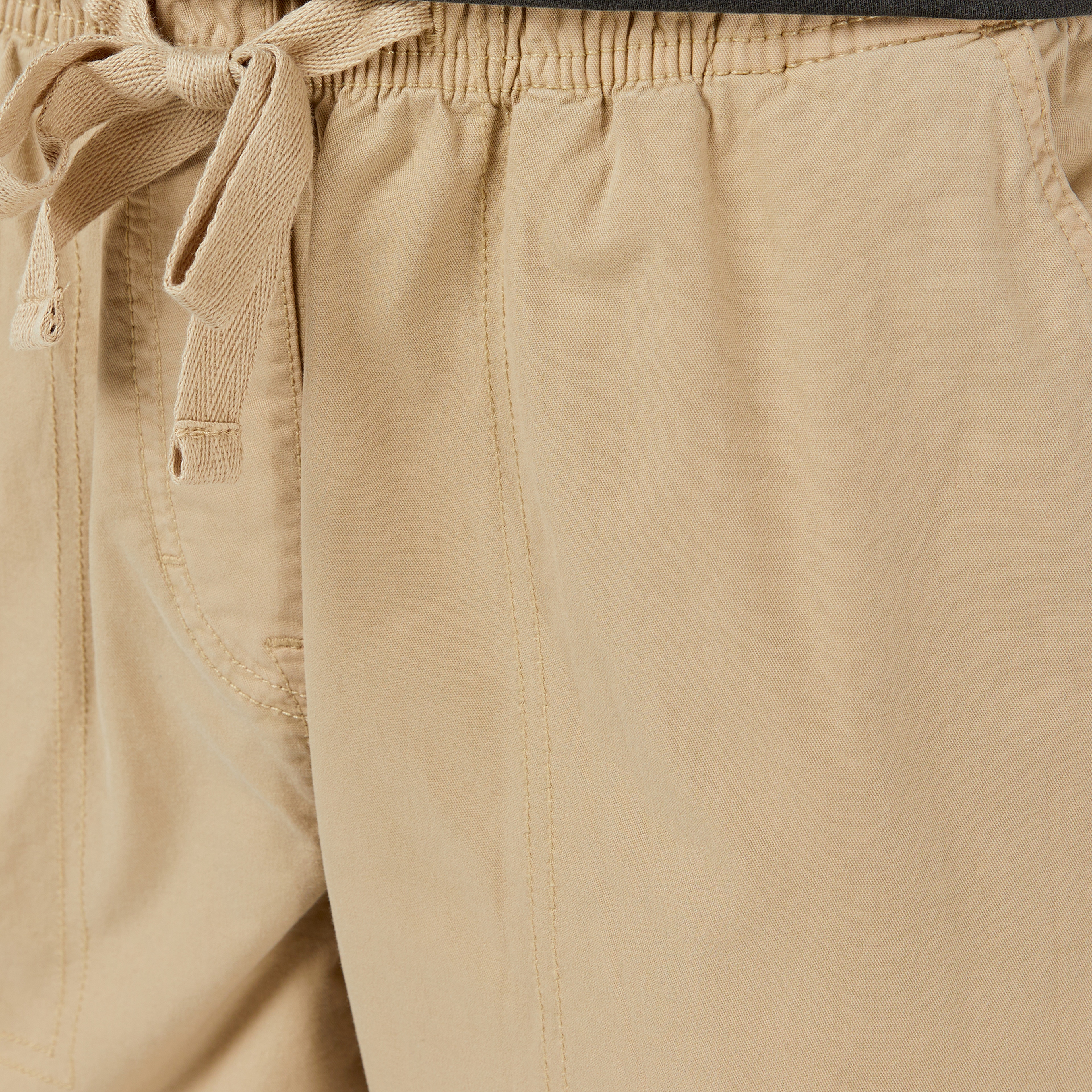 Tommy Hilfiger Loose Cargo Kadın Krem Pantolon