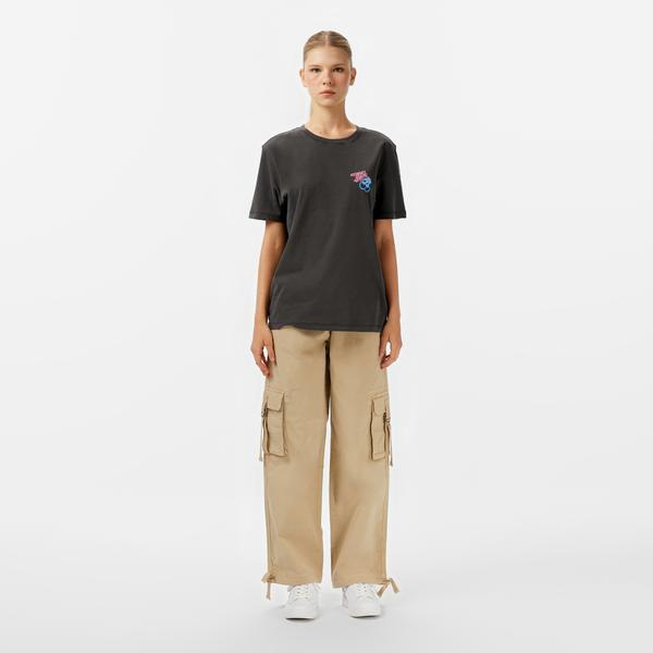 Tommy Hilfiger Loose Cargo Kadın Krem Pantolon