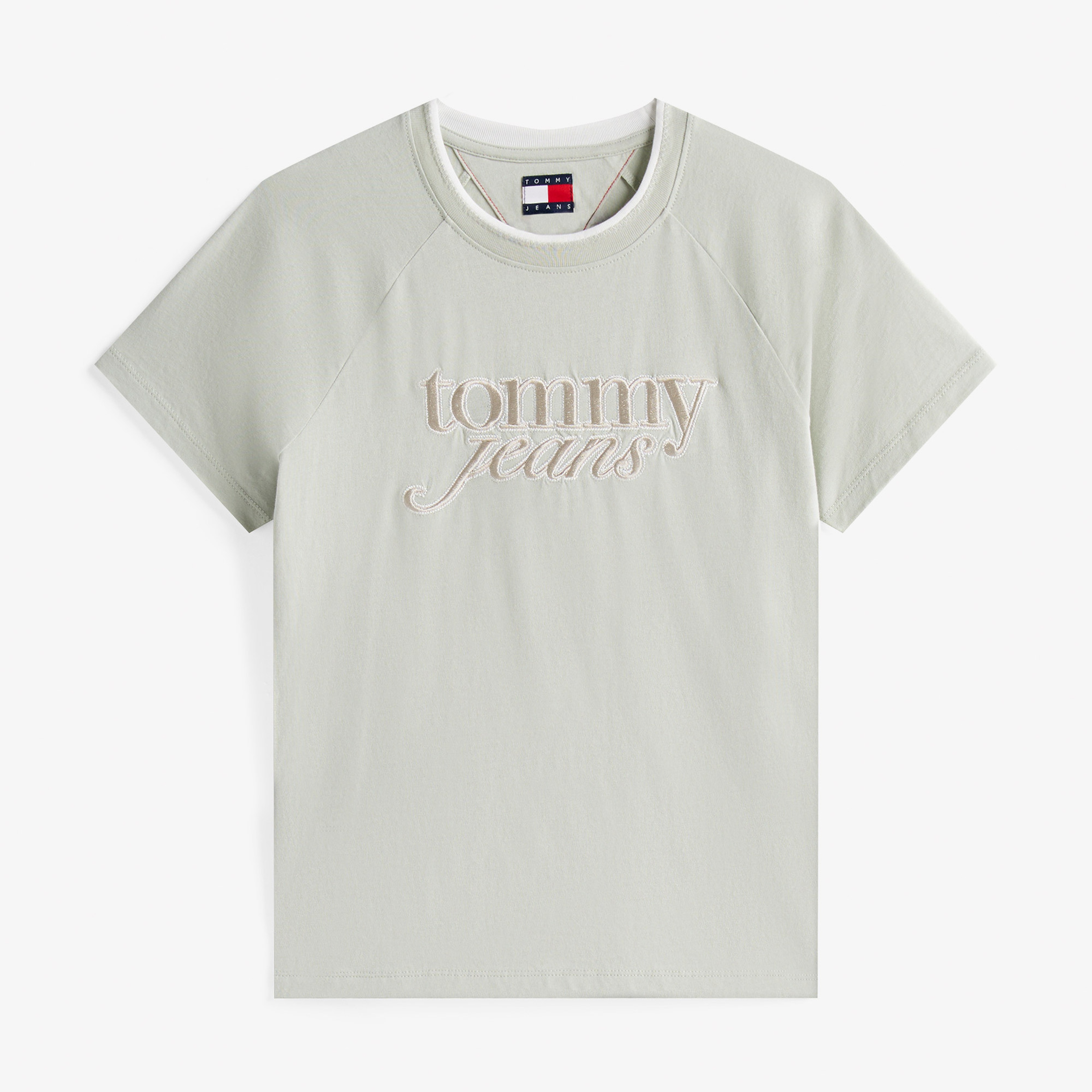 Tommy Jeans Graphic Kadın Yeşil T-Shirt