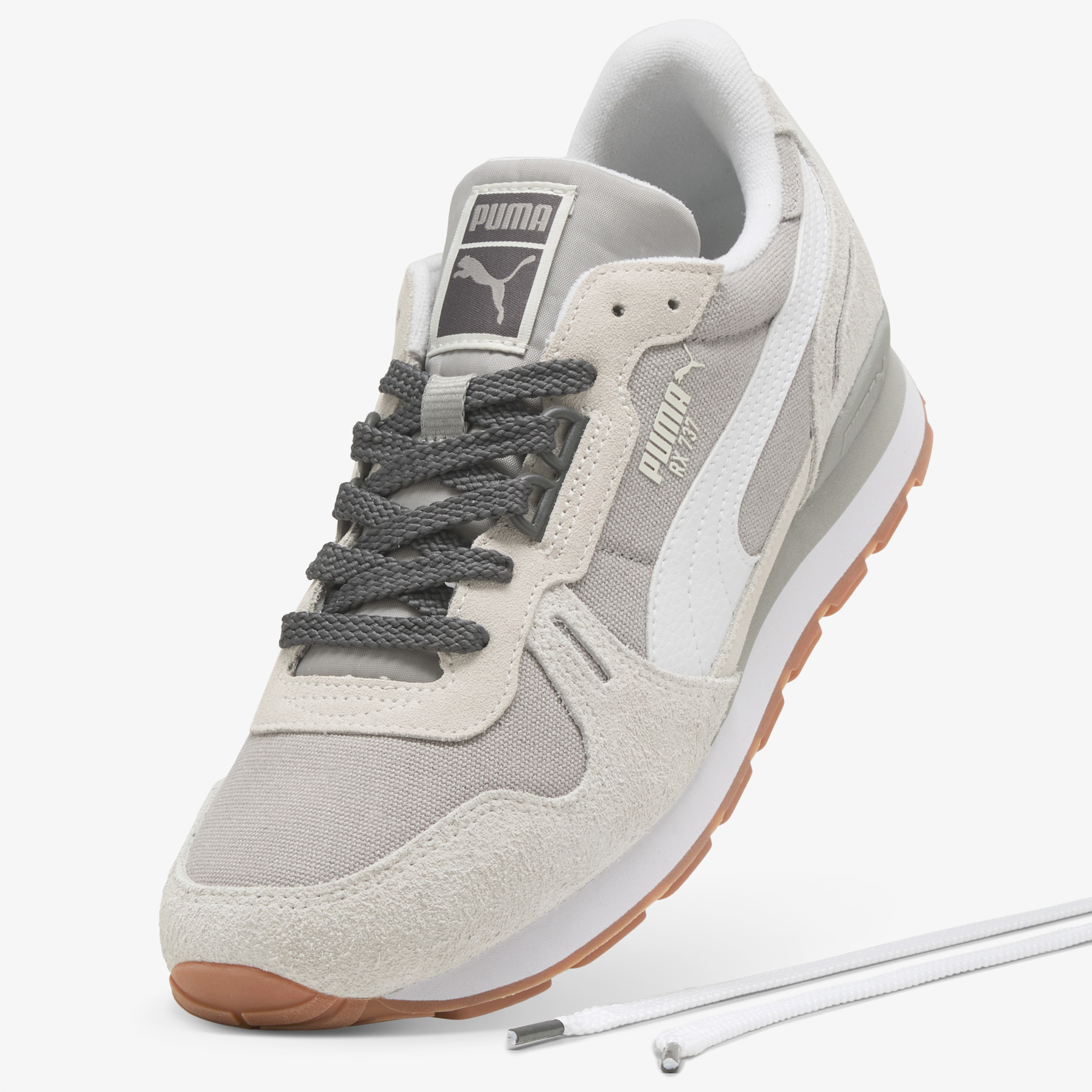 Puma RX 737 Vintage Update Unisex Gri Spor Ayakkabı