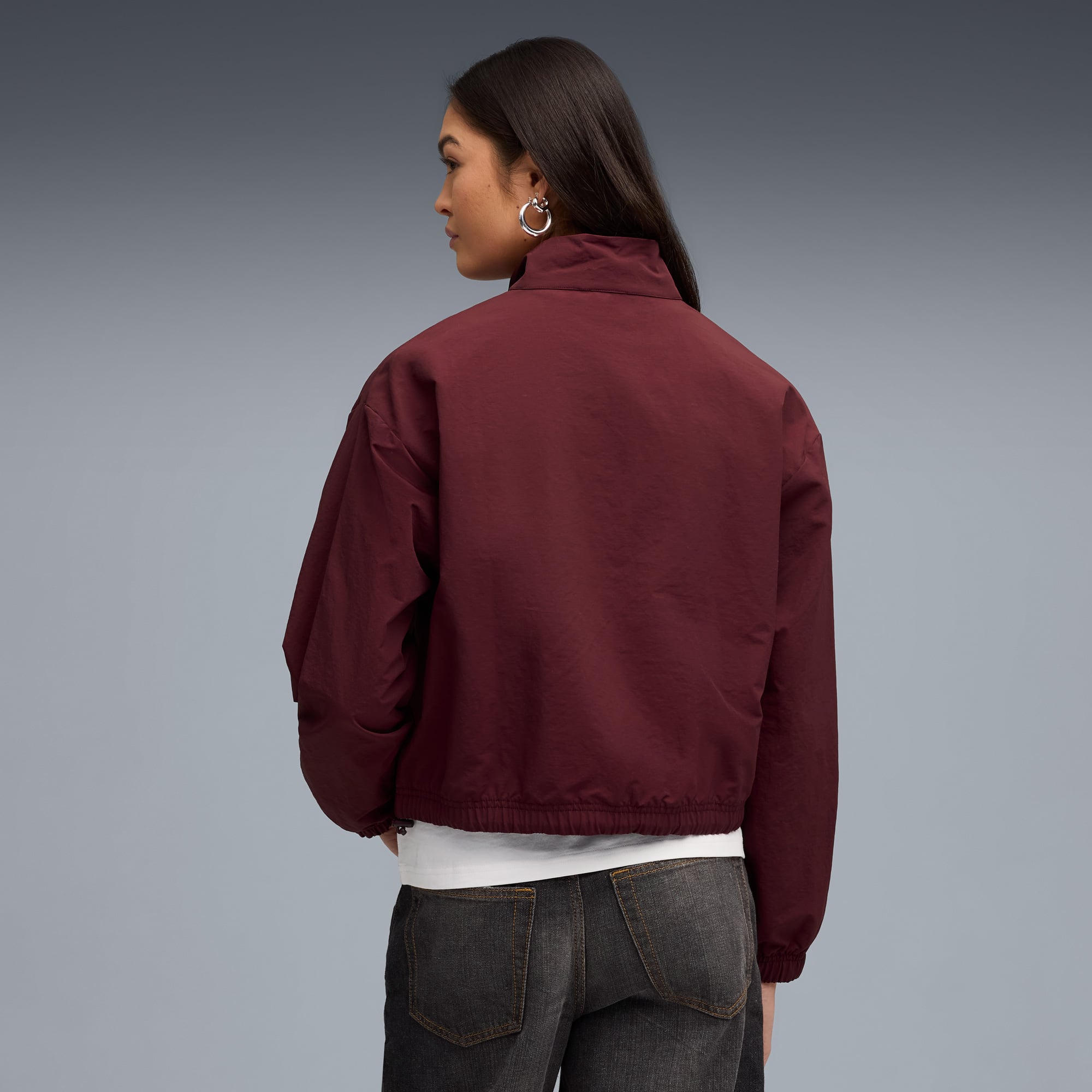 Puma HER Relaxed Kadın Bordo Sweatshirt