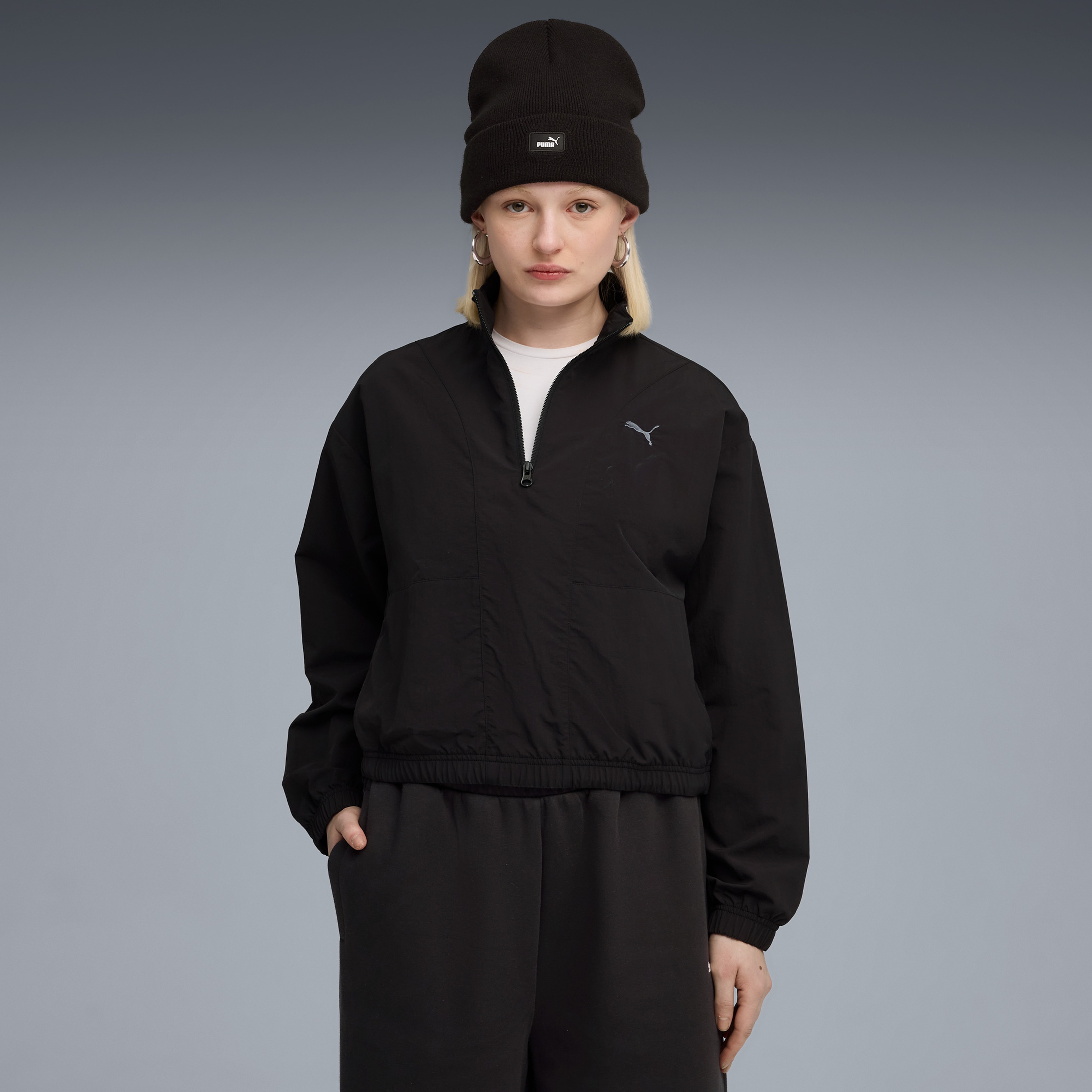 Puma HER Relaxed Kadın Siyah Sweatshirt