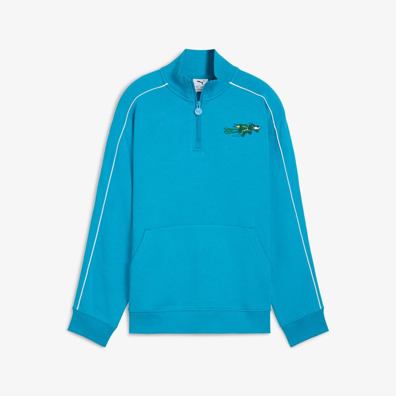 Puma T7 Super Çocuk Mavi Sweatshirt
