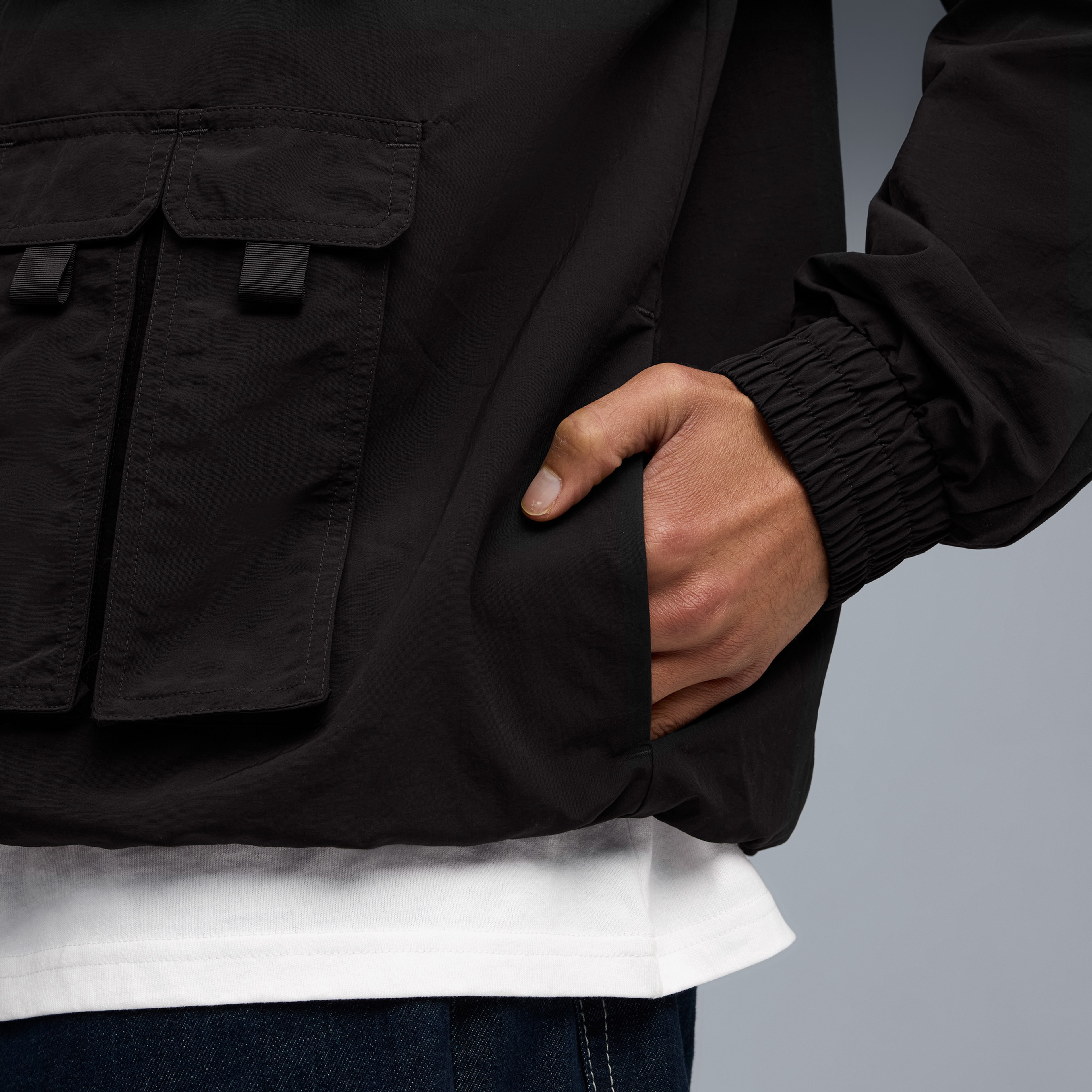 Puma T7 Cargo Relaxed Track Erkek Siyah Ceket