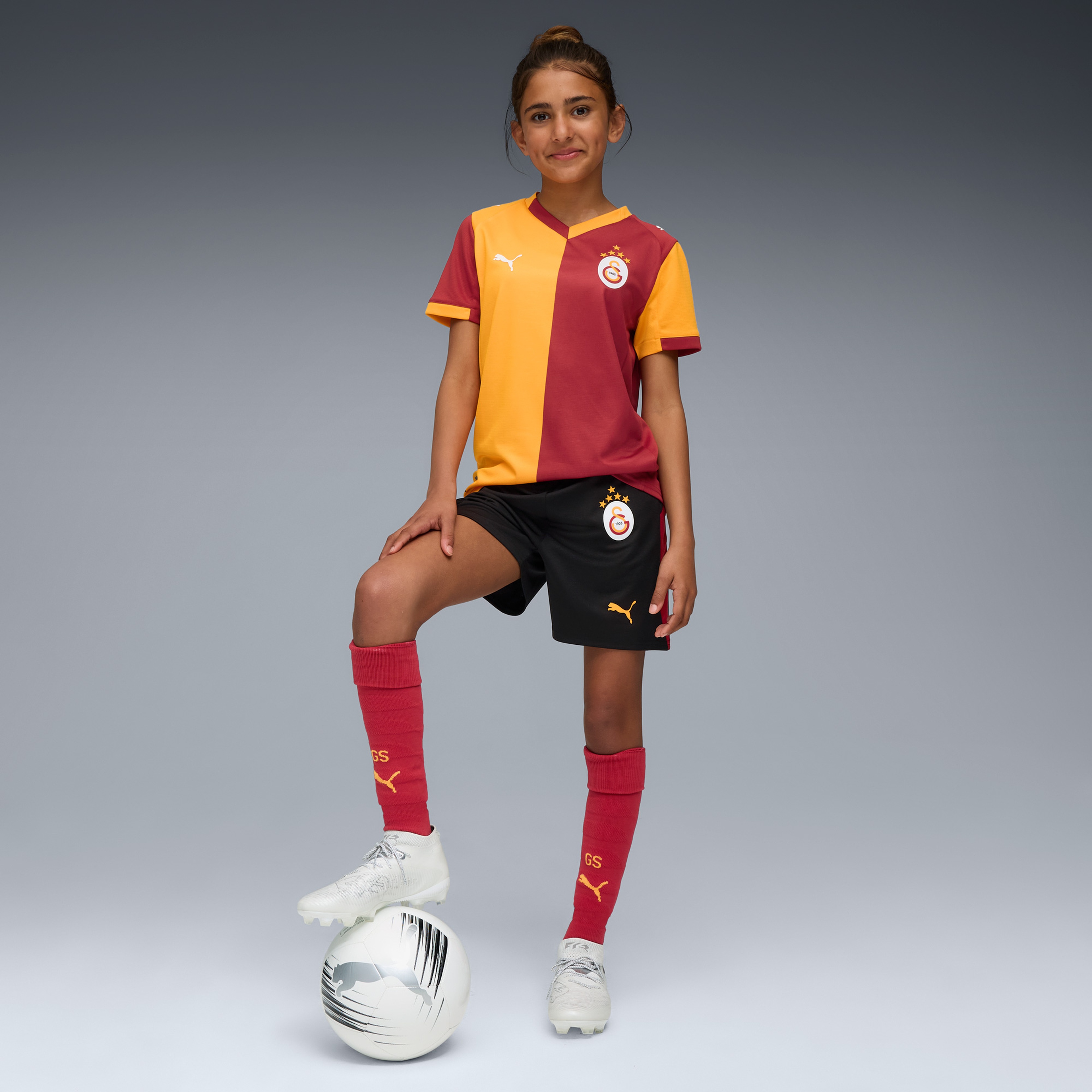 Puma Galatasaray 25/26 Çocuk Siyah Şort