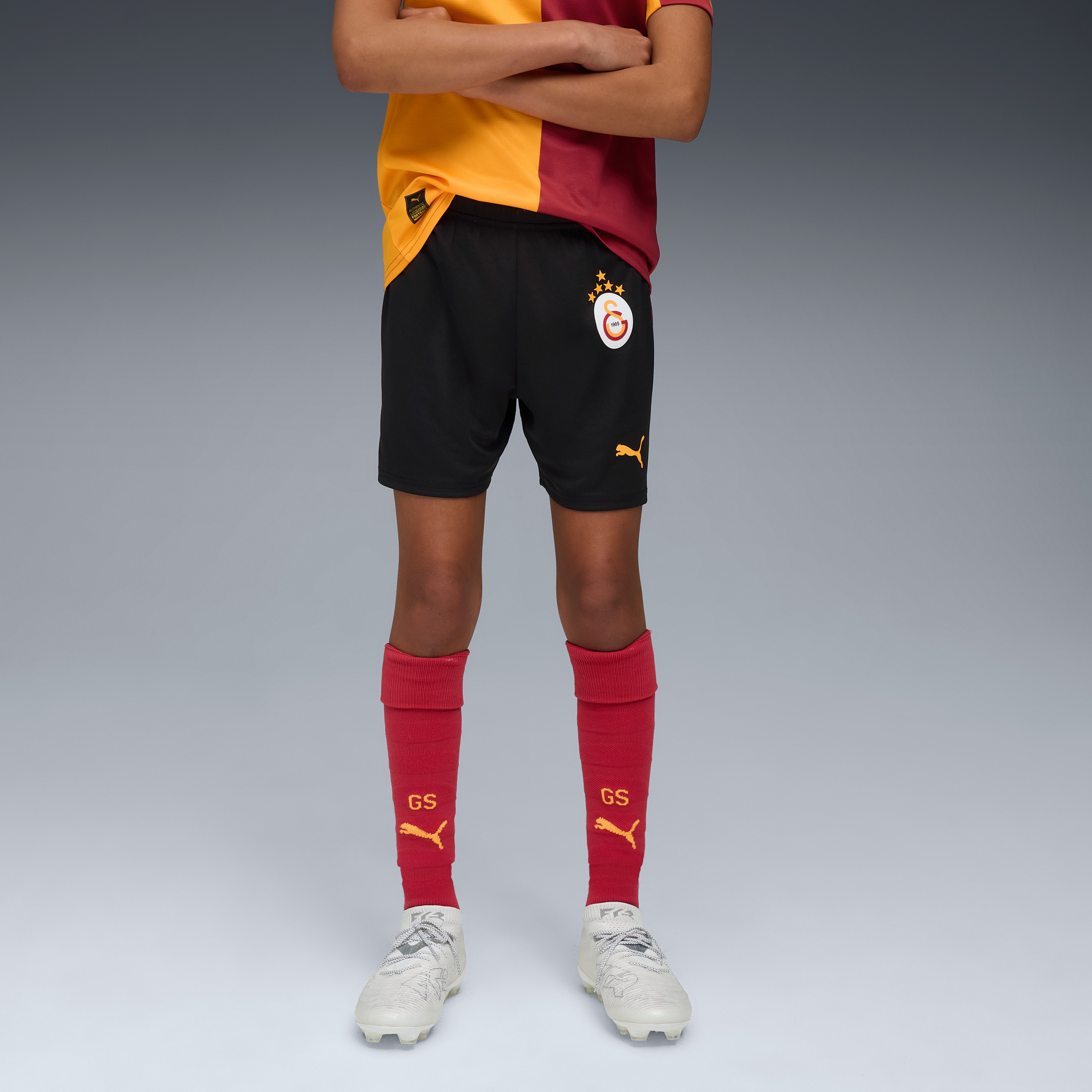 Puma Galatasaray 25/26 Çocuk Siyah Şort