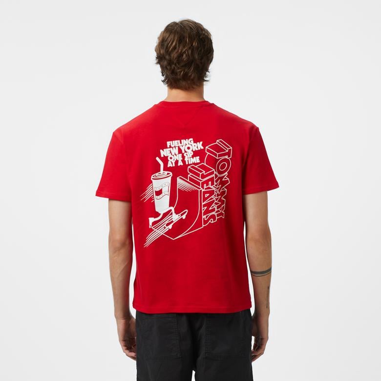 Tommy Hilfiger Back Logo Erkek Kırmızı T-Shirt
