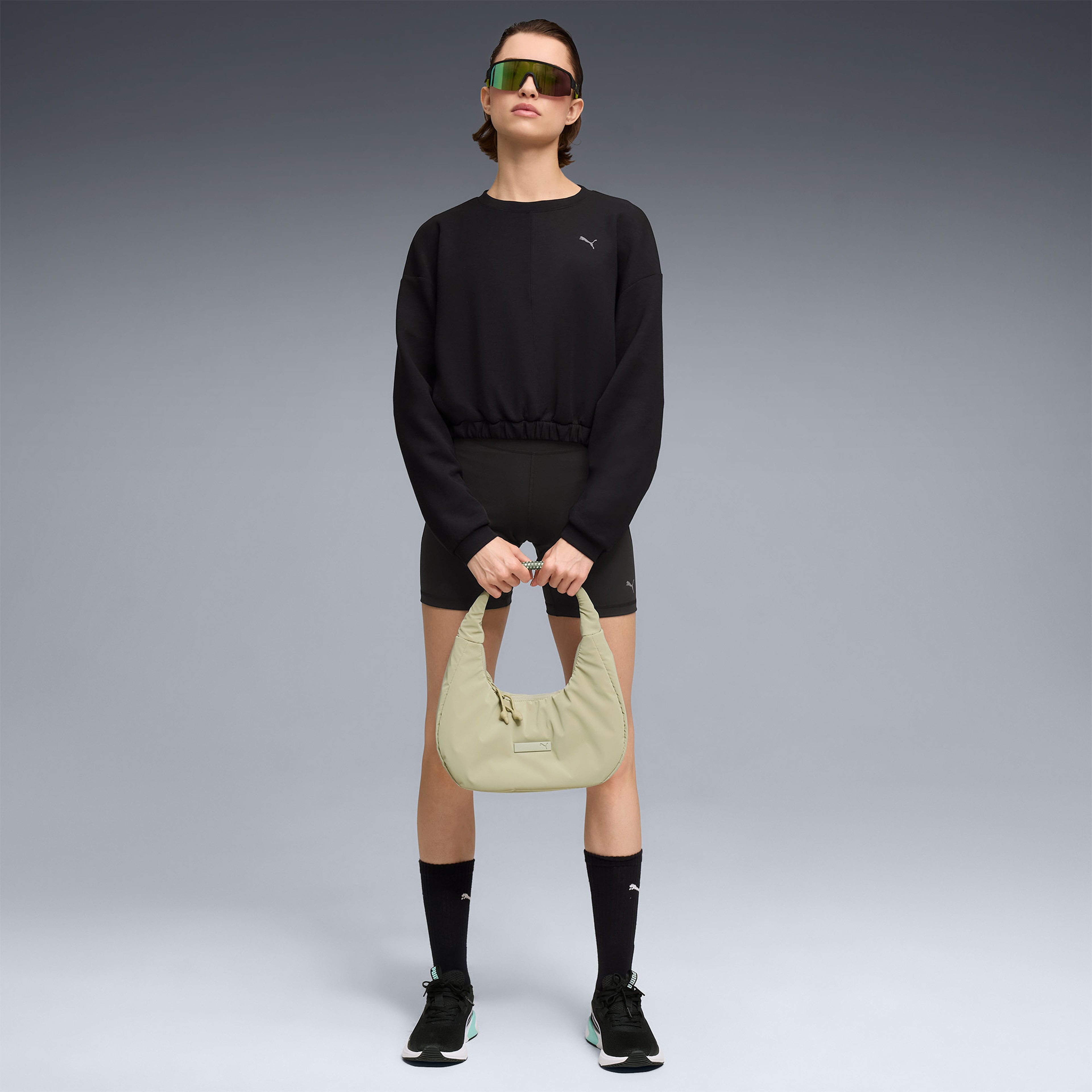 Puma Cloudspun Crew Kadın Siyah Sweatshirt