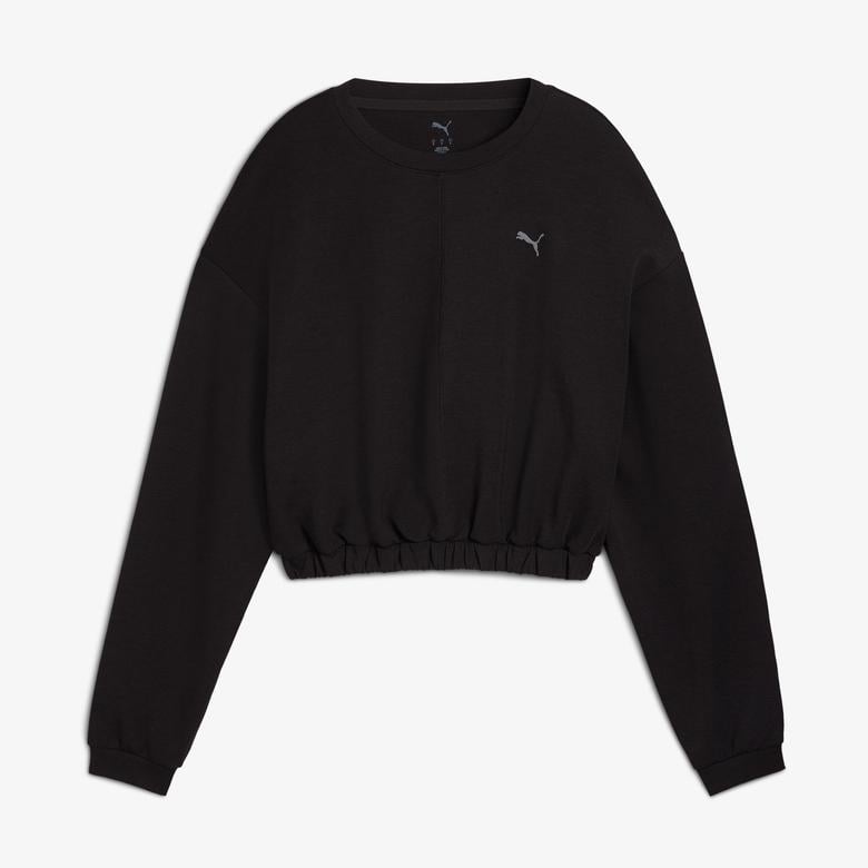 Puma Cloudspun Crew Kadın Siyah Sweatshirt