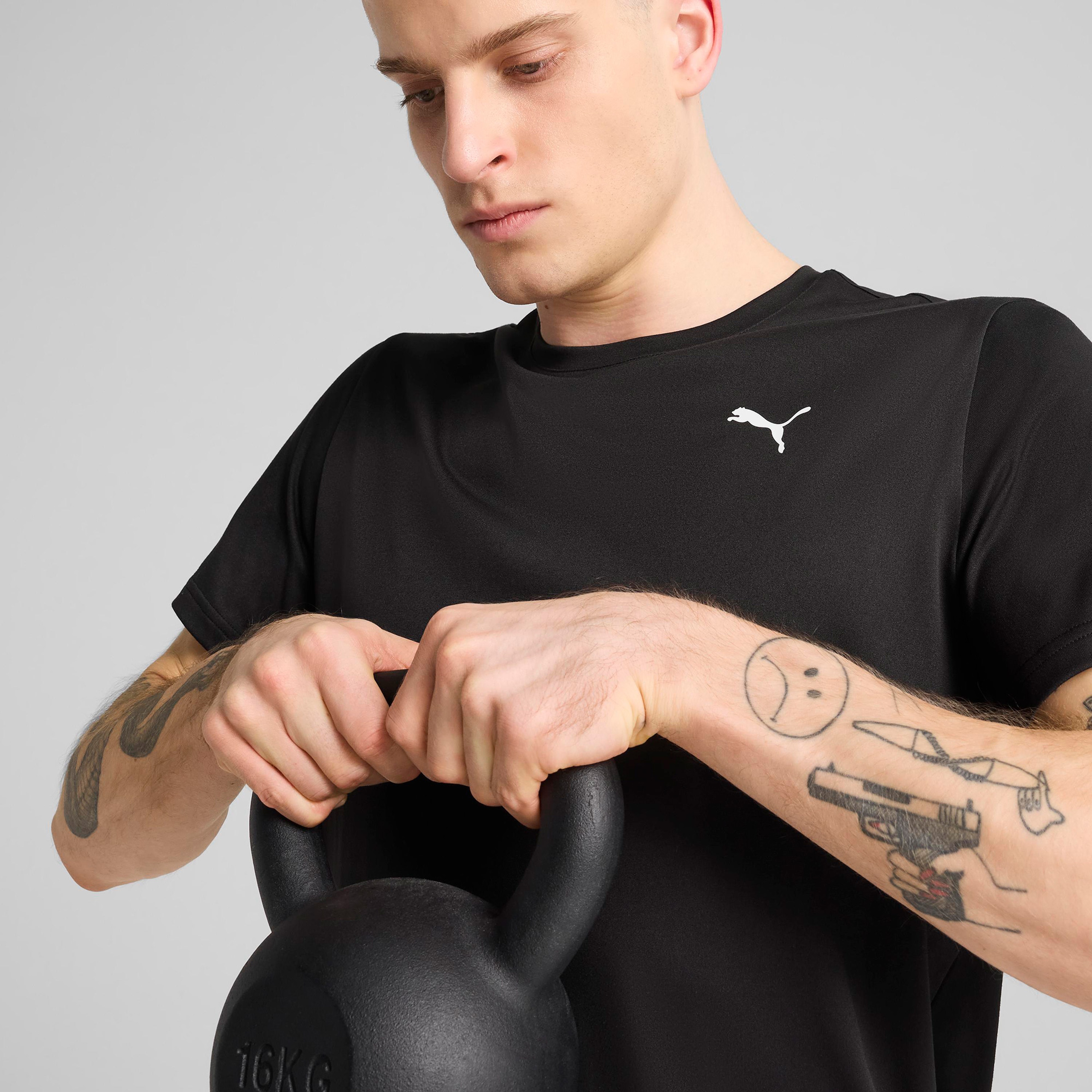Puma Tad Essentialential Solid Cat Erkek Siyah T-Shirt