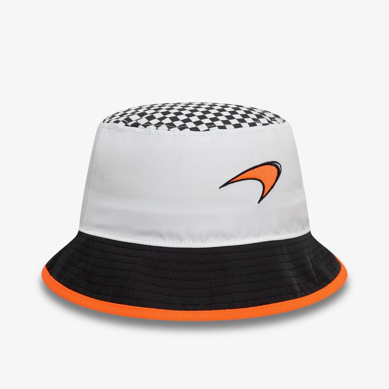 New Era McLaren Racing Checkered Tapered Erkek Beyaz Şapka