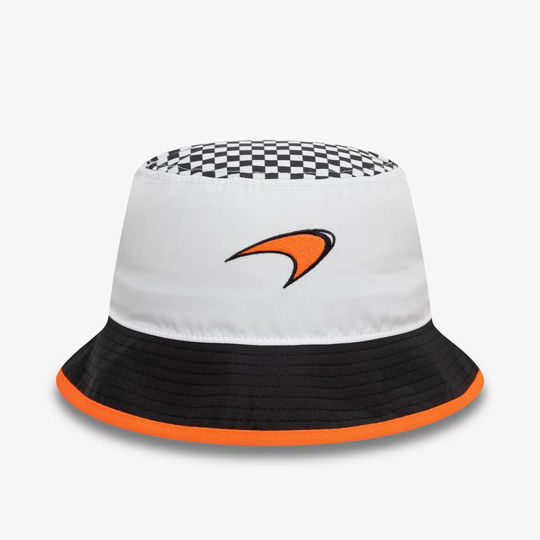 New Era McLaren Racing Checkered Tapered Erkek Beyaz Şapka